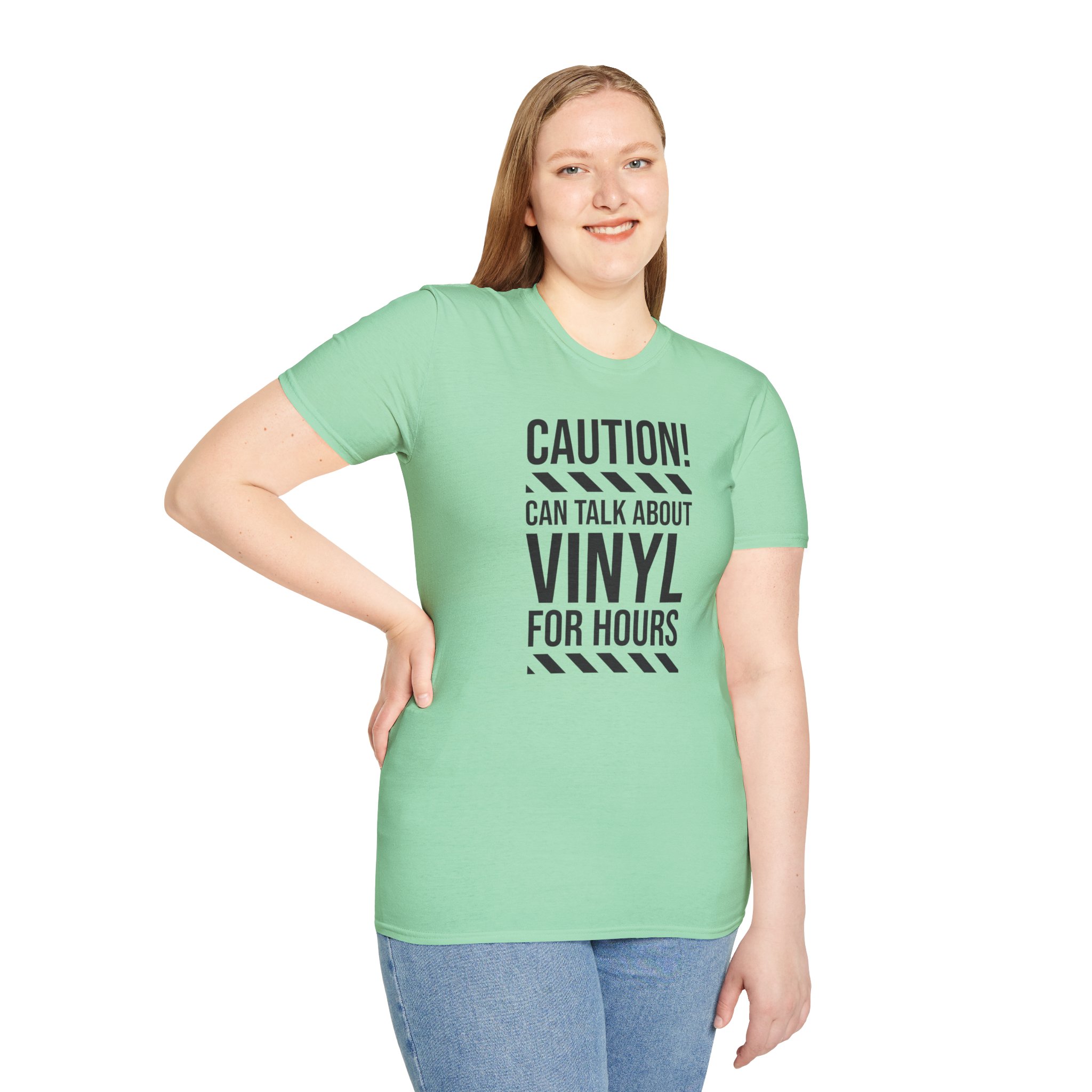 Vinyl Lover T-Shirt — "Caution! Can Talk About Vinyl For Hours" Music Tee - Image 59