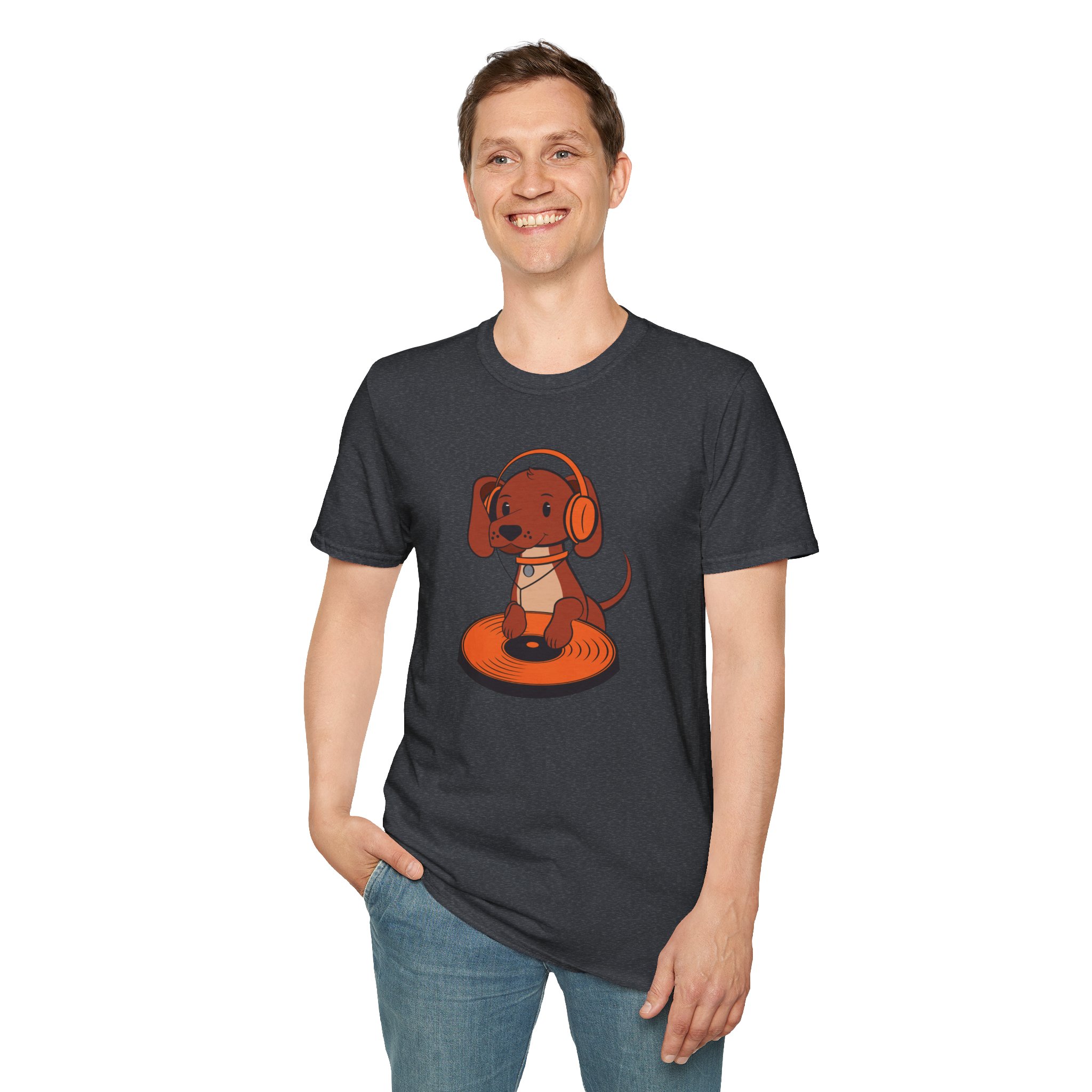DJ Dachshund Tee — Cute Dog with Headphones Graphic T-Shirt - Image 116
