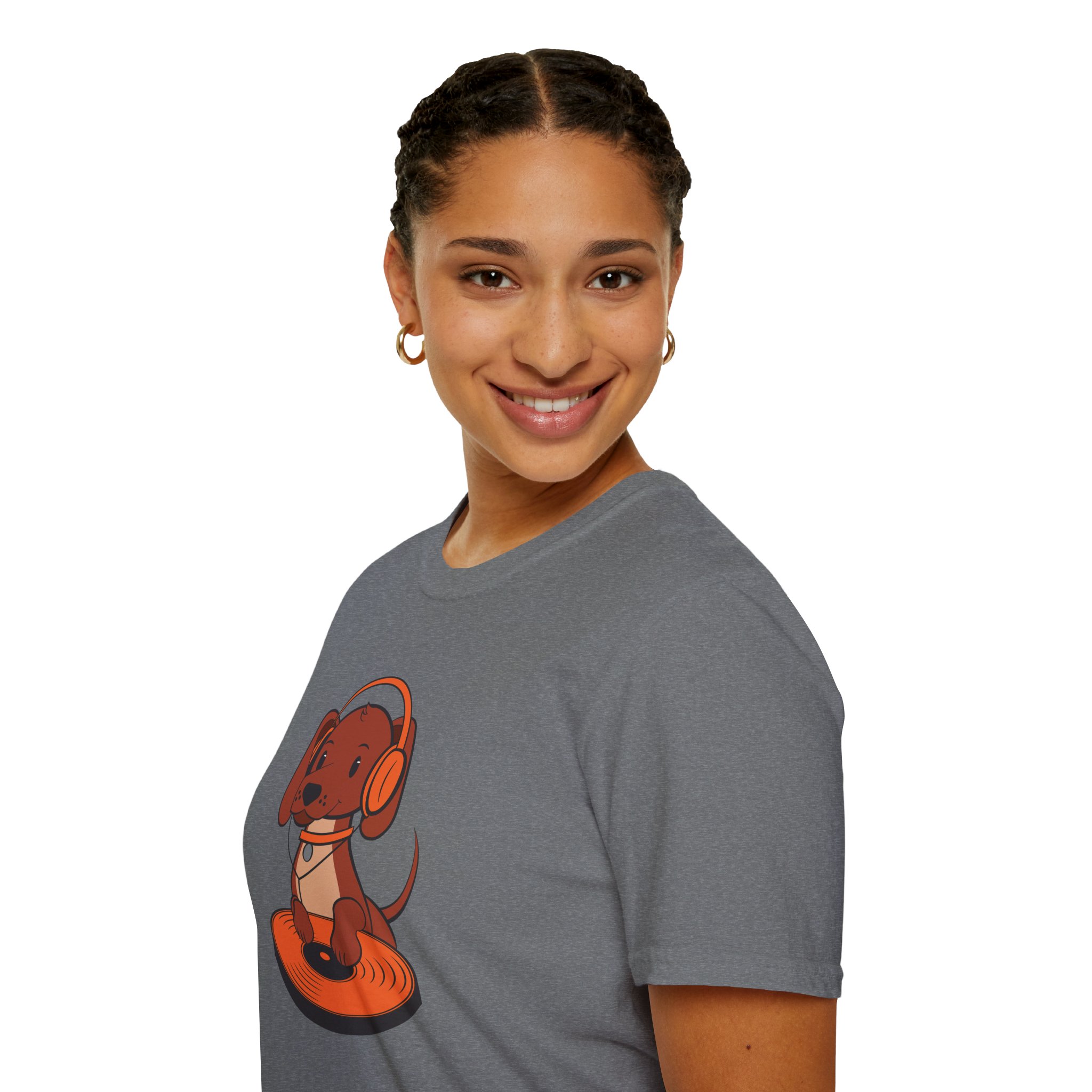DJ Dachshund Tee — Cute Dog with Headphones Graphic T-Shirt - Image 67