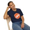 Orange Bass Guitar Badge T-Shirt — Retro Musician Tee for Bass Players - Thumbnail Image 98
