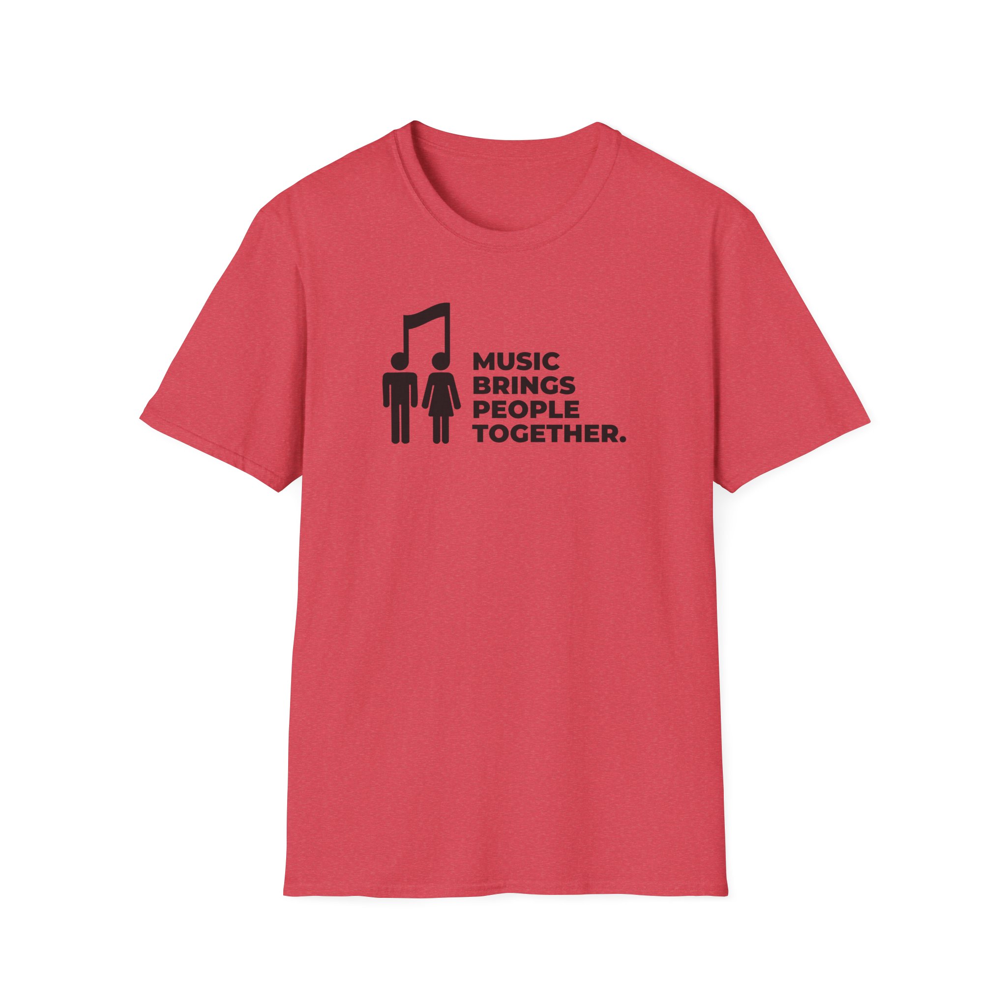 Music Brings People Together Unisex Softstyle T-Shirt - Image 53