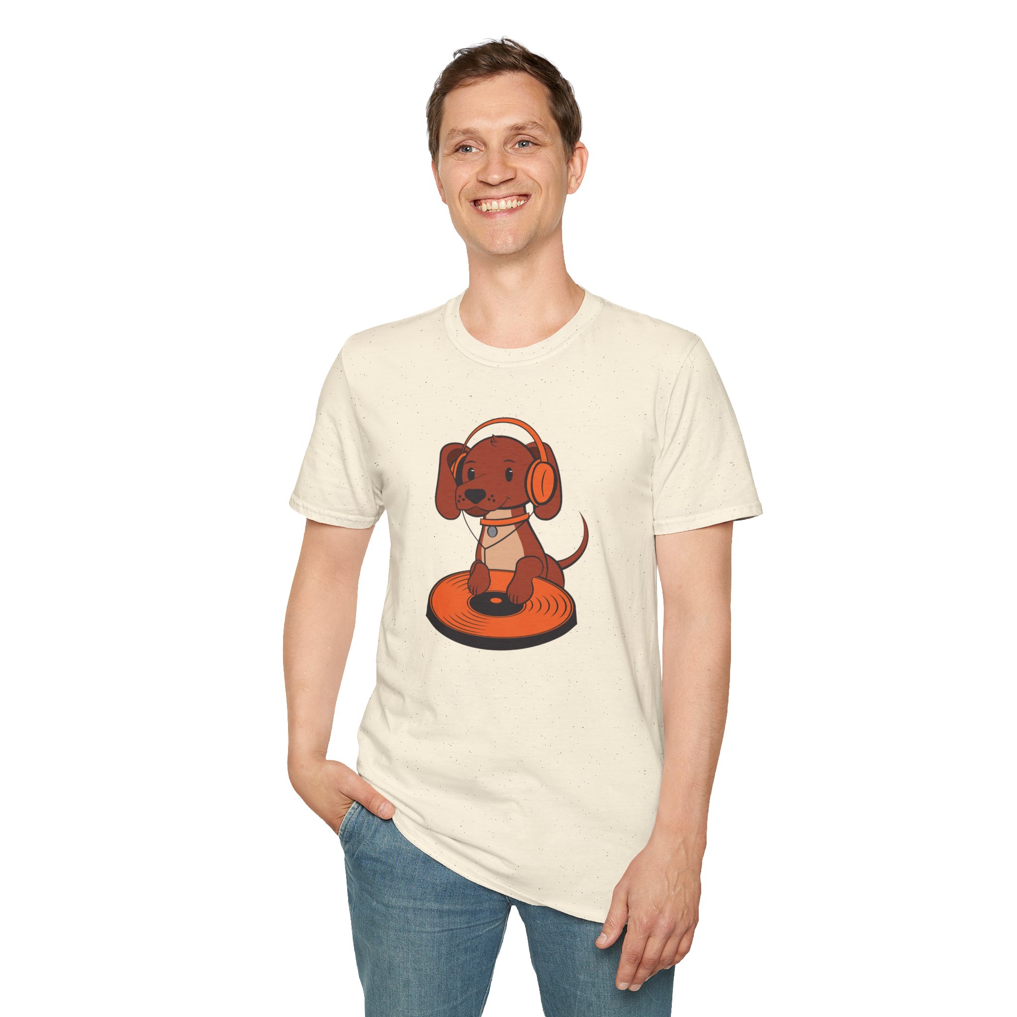 DJ Dachshund Tee — Cute Dog with Headphones Graphic T-Shirt - Image 56