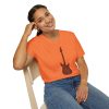 Electric Guitar Graphic T-Shirt — Red Psychedelic Music Tee - Thumbnail Image 25