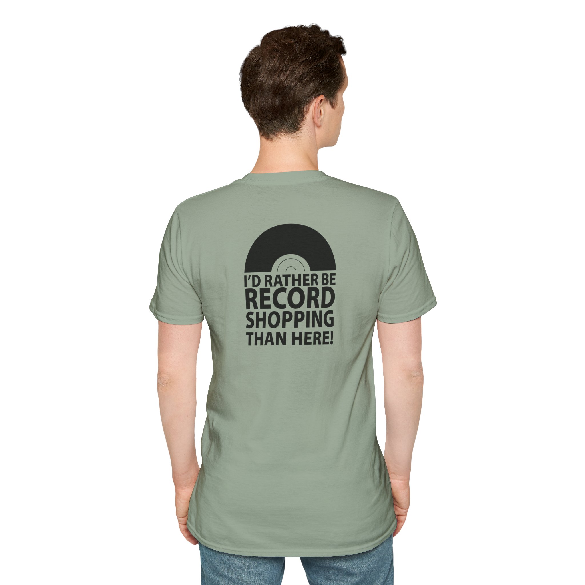 Record Shopping T‑Shirt — “I’d Rather Be Record Shopping Than Here!” Vinyl Lover Tee - Image 54