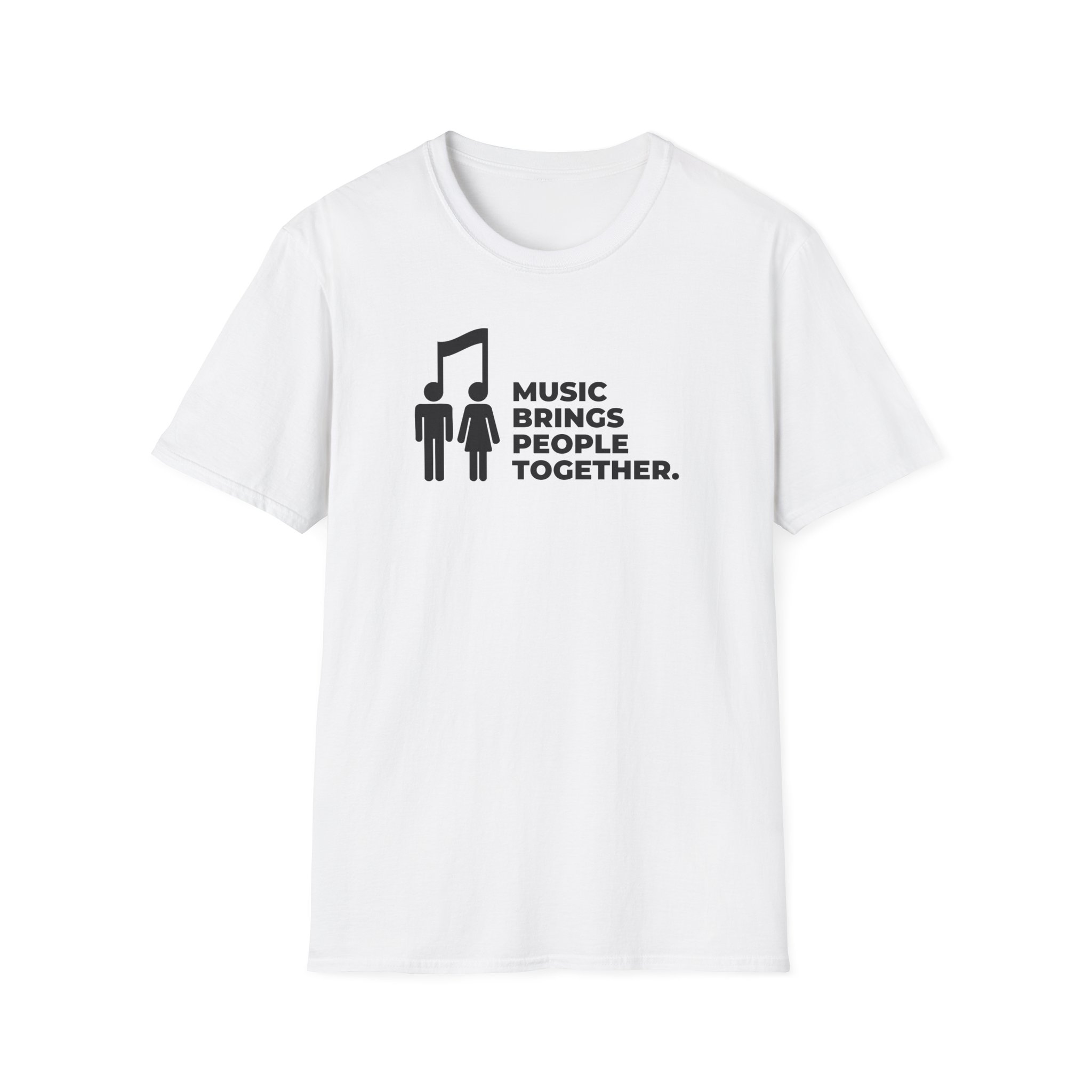Music Brings People Together Unisex Softstyle T-Shirt - Image 5
