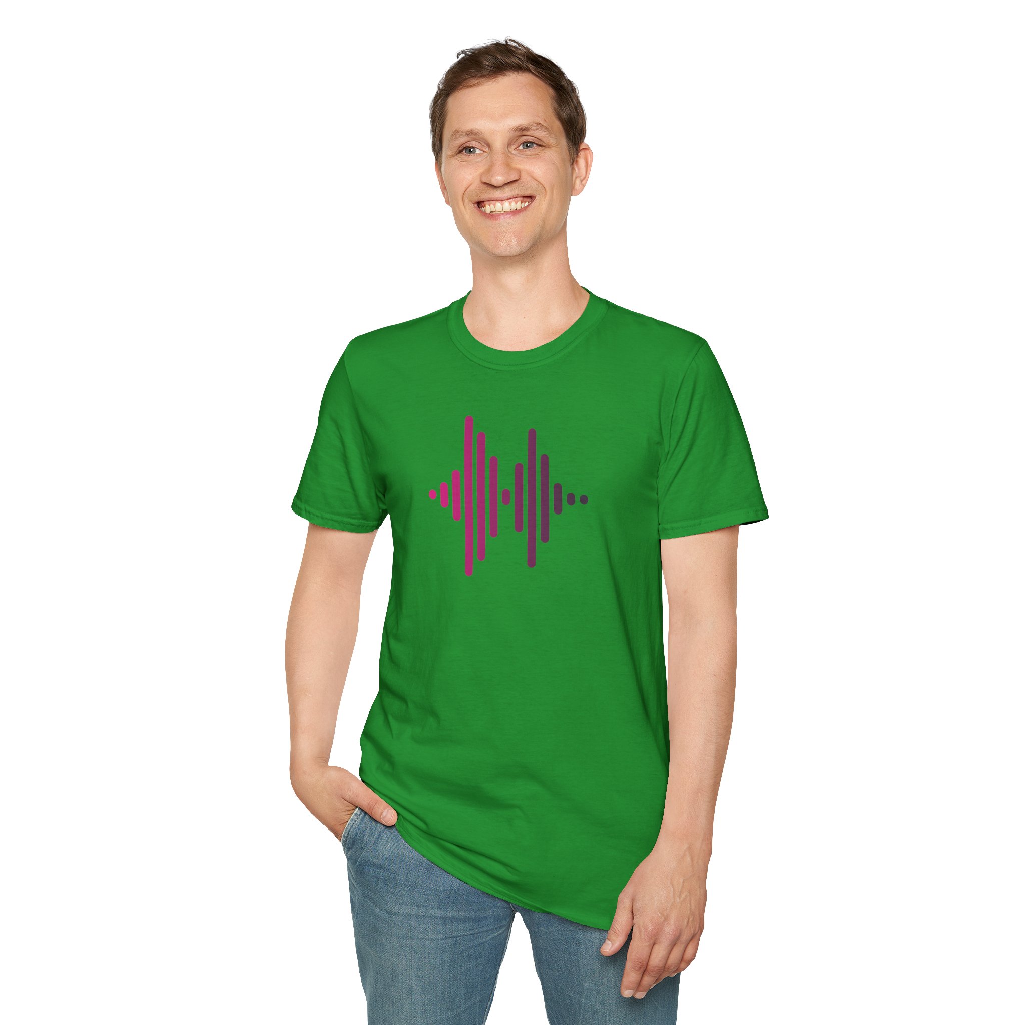 Audio Waveform Graphic Tee — Gradient Soundwave T-Shirt - Image 110