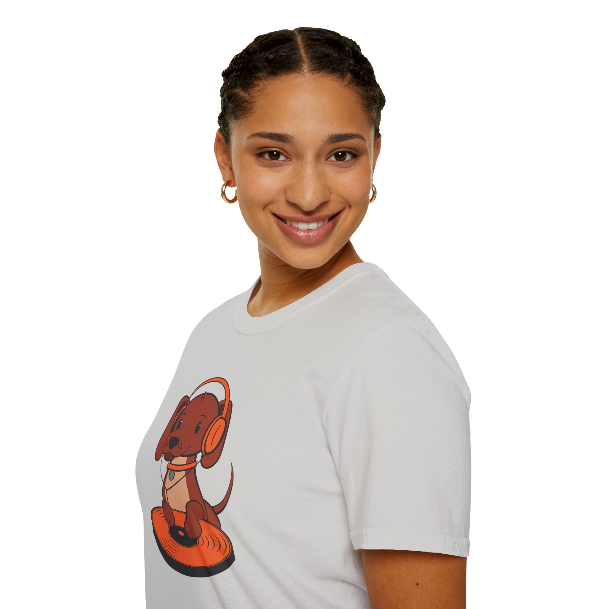 DJ Dachshund Tee — Cute Dog with Headphones Graphic T-Shirt - Image 37