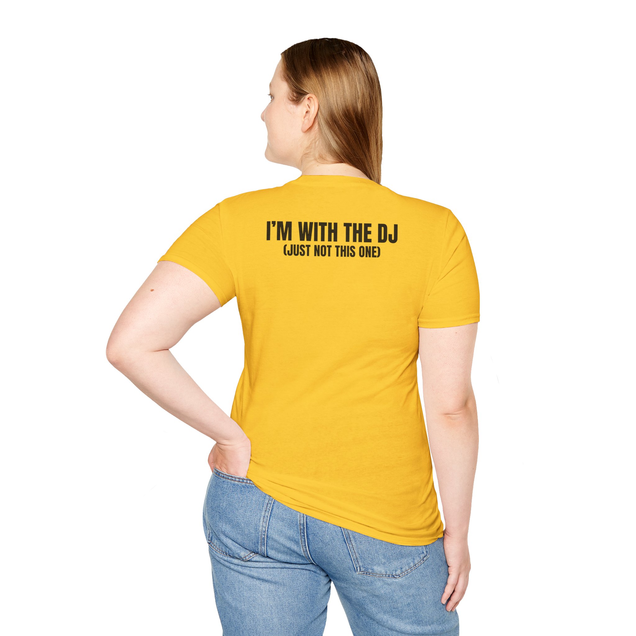 DJ Humor Unisex Softstyle T-Shirt - Perfect for Music Lovers - Image 59