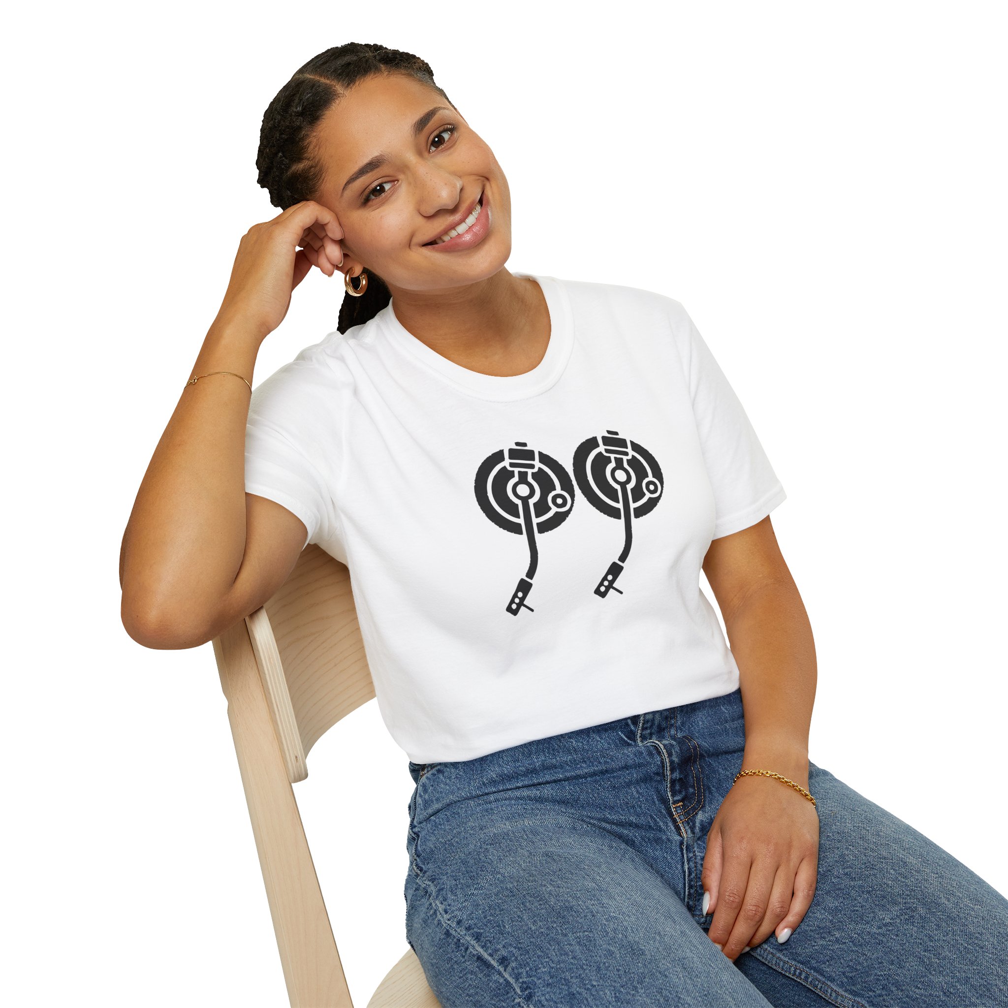 Record Player Turntable Tee — Retro DJ Vinyl Graphic T-Shirt - Image 18