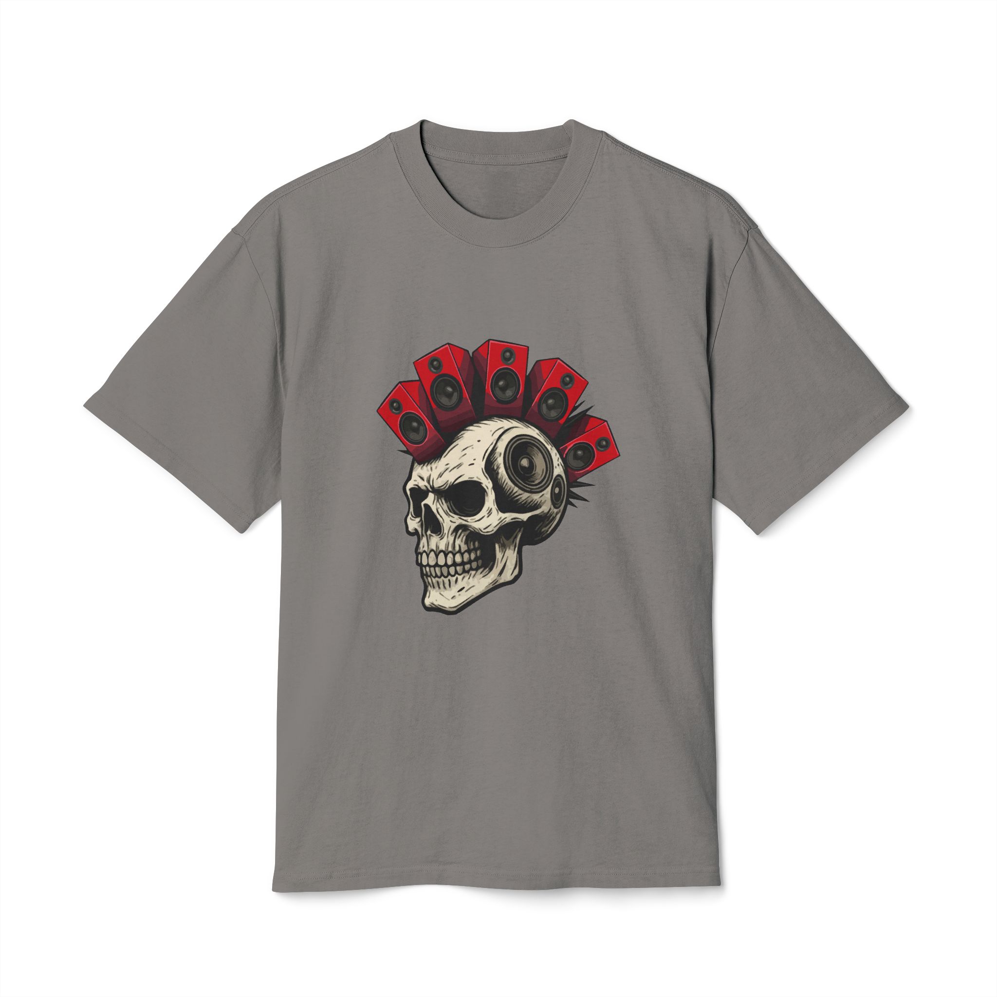 Faded Skull Music Tee - Unisex Retro Graphic T-Shirt - Image 9