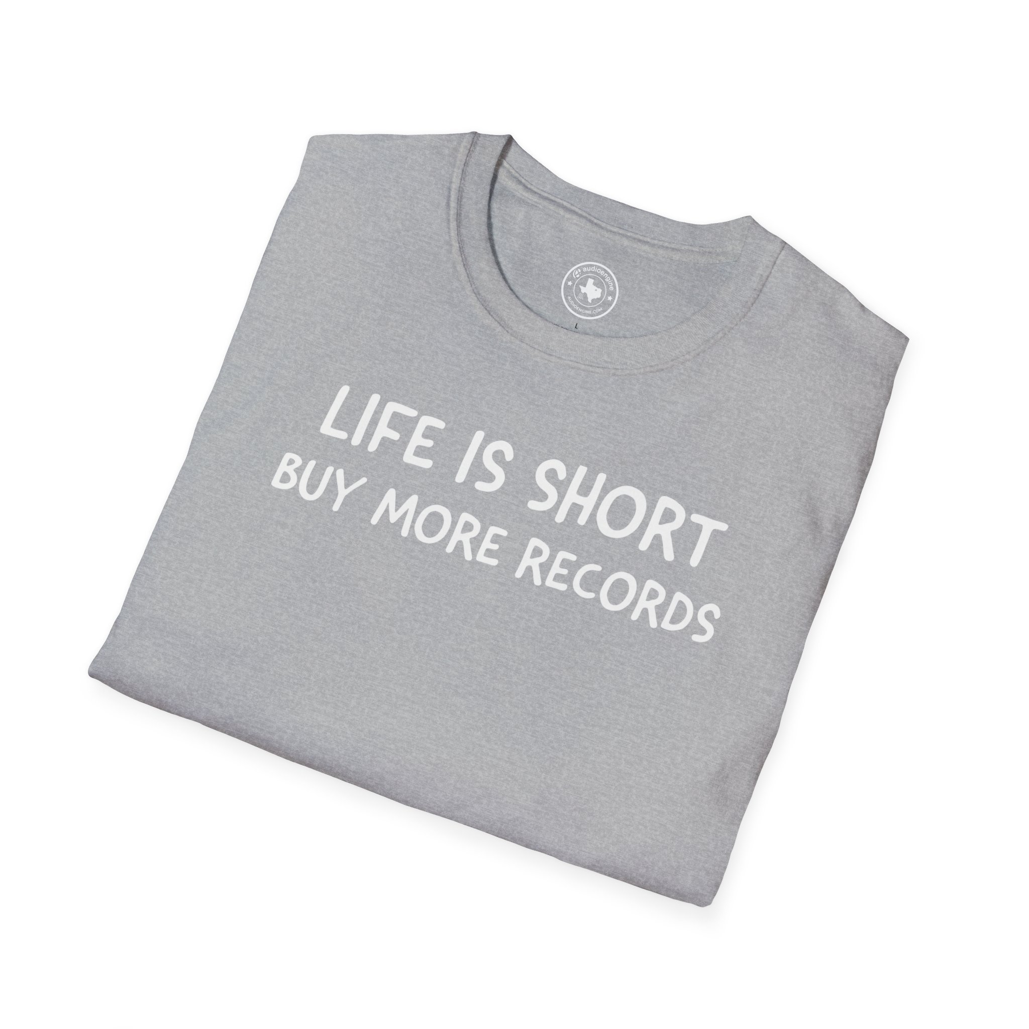Life Is Short Buy More Records T-Shirt — Vinyl Lover Tee - Image 20