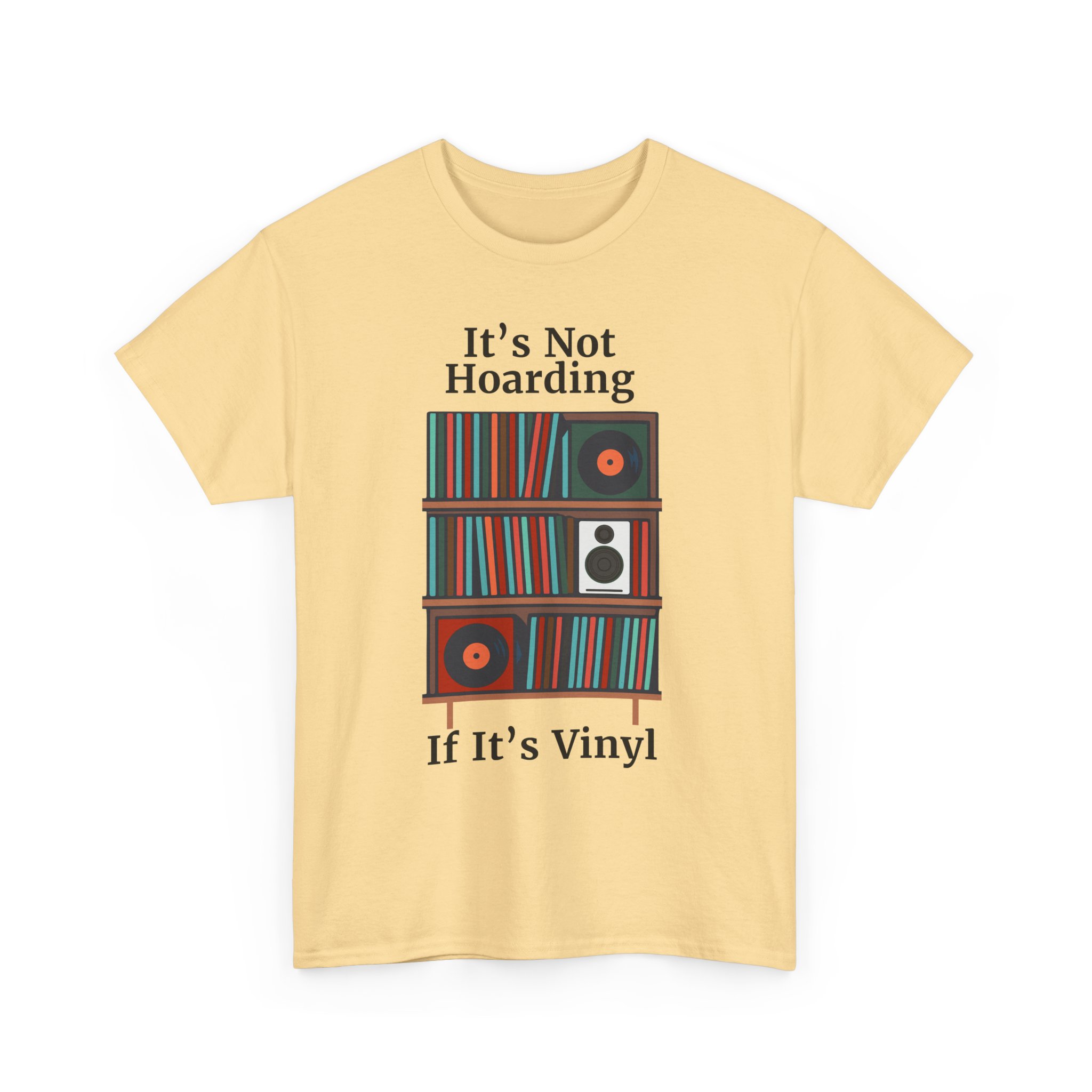 Vinyl Lover's Tee, Music Enthusiast Shirt, Record Collector Gift, Unique Vinyl Print T-Shirt, It's Not Hoarding If It's Vinyl - Image 11