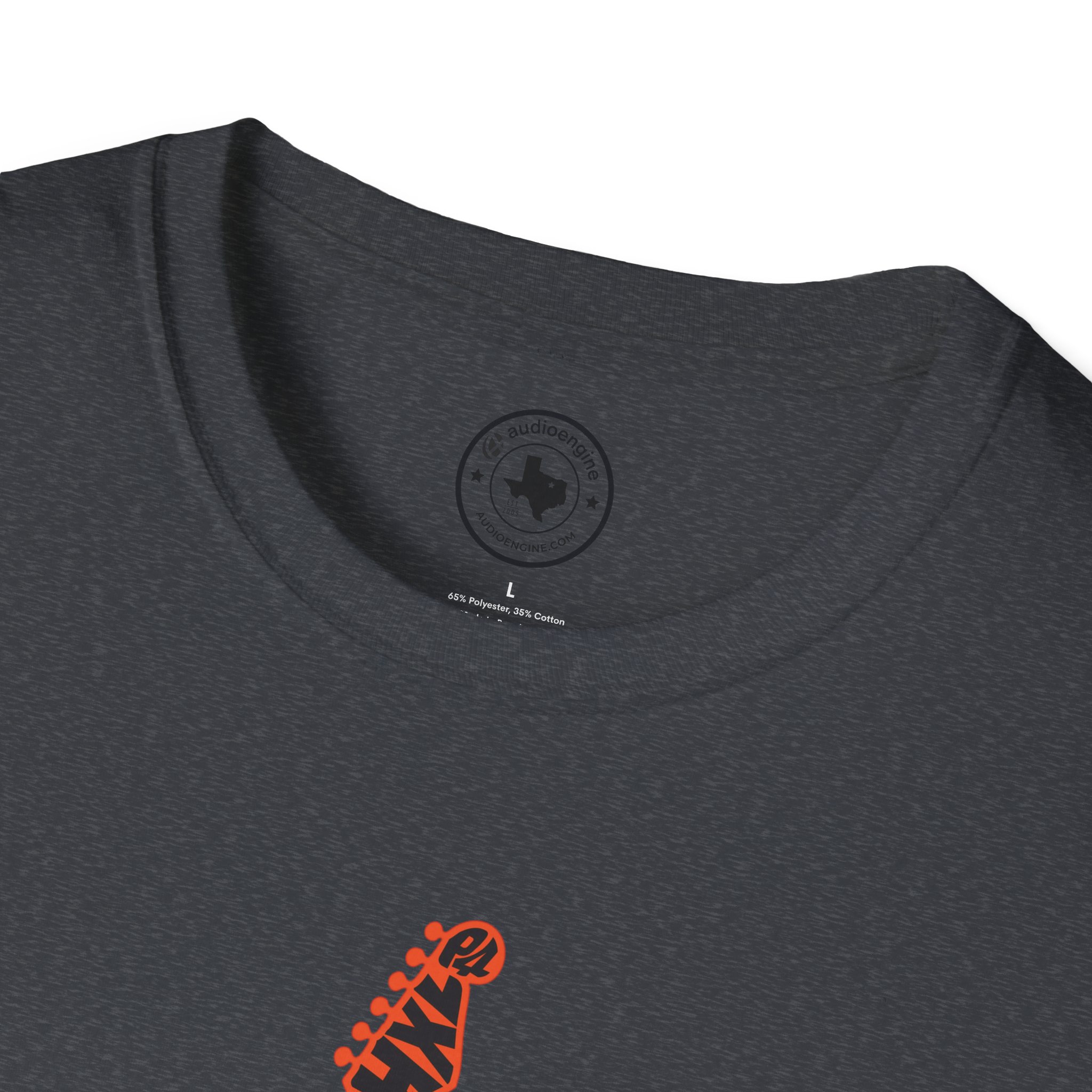Electric Guitar Graphic T-Shirt — Red Psychedelic Music Tee - Image 111