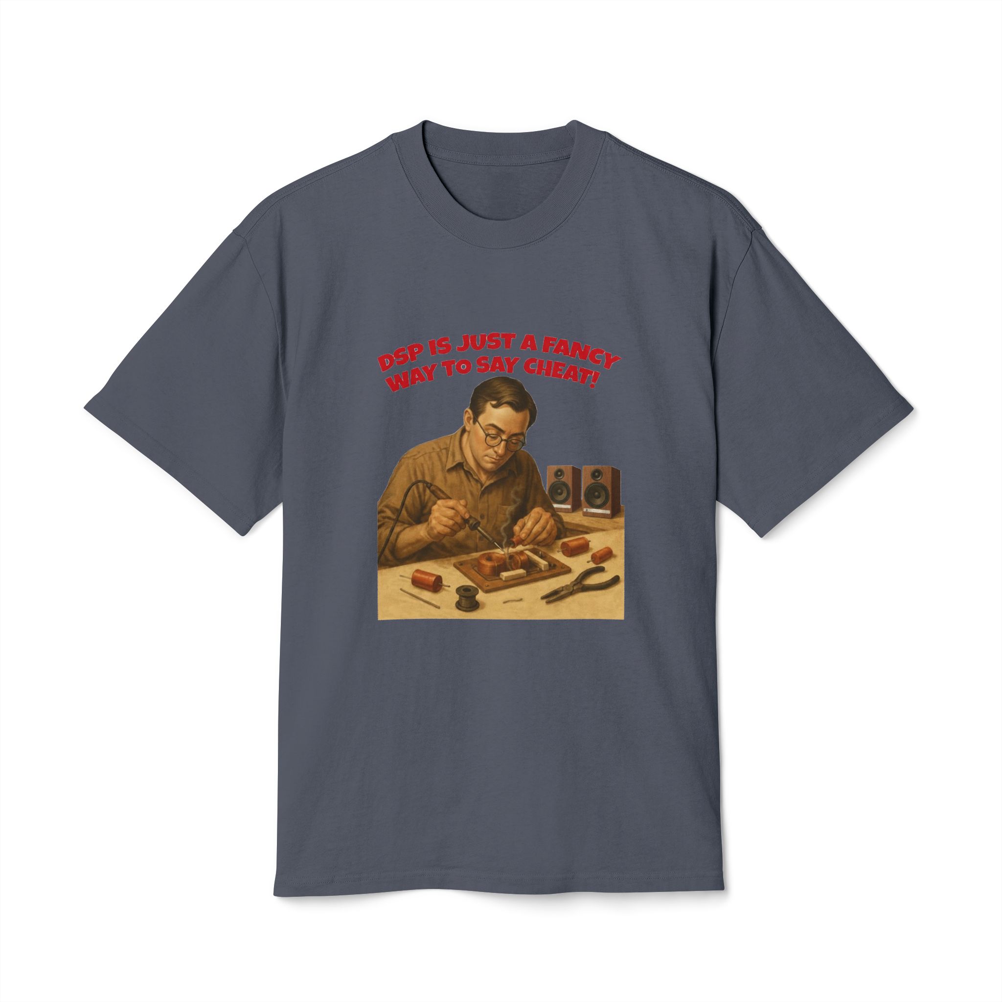 Retro Humor Unisex Heavy Faded Tee - "DSP is Just a Fancy Way to Say Cheaty!" - Image 21