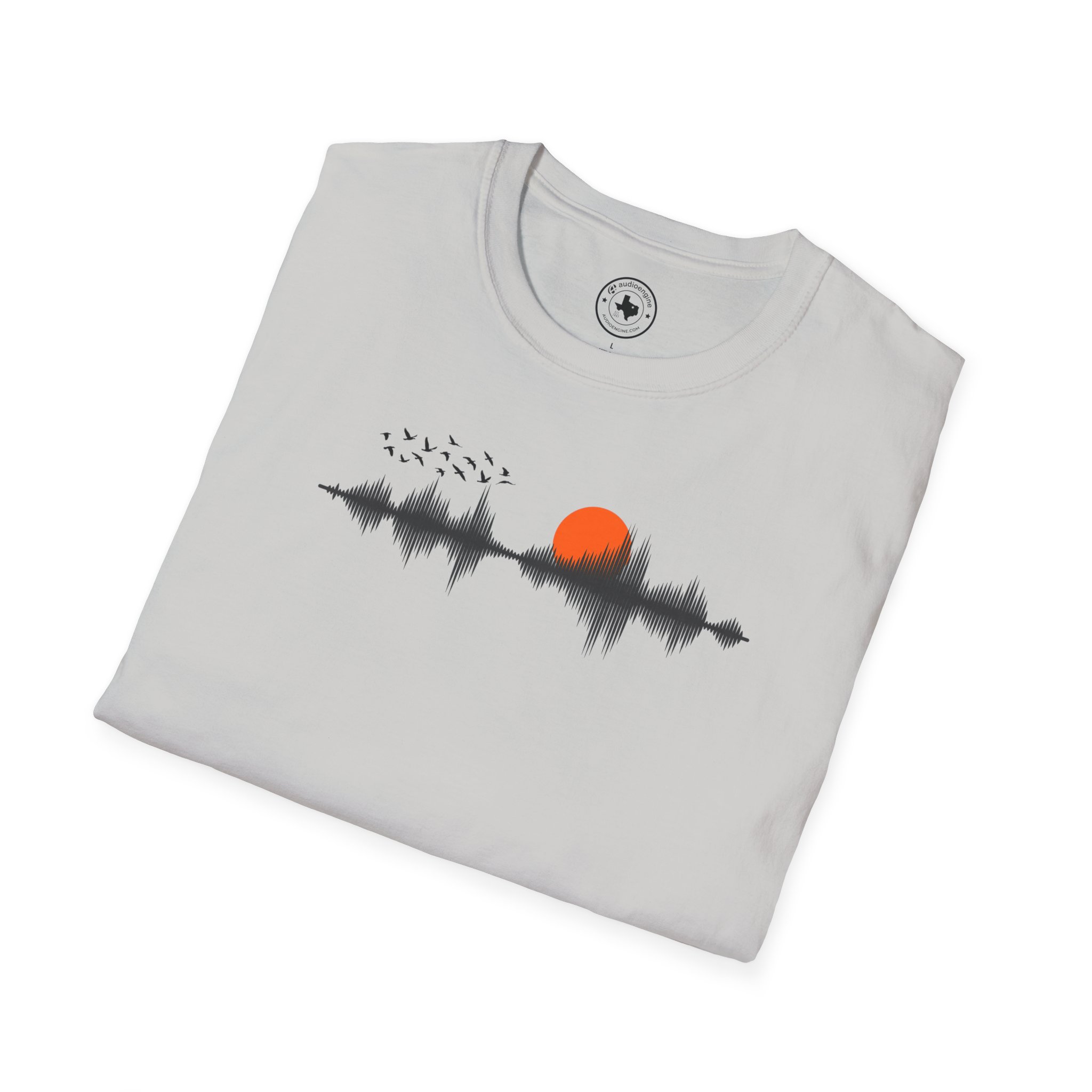 Sunset Soundwave T-Shirt — Minimal Nature Waveform Tee - Image 28