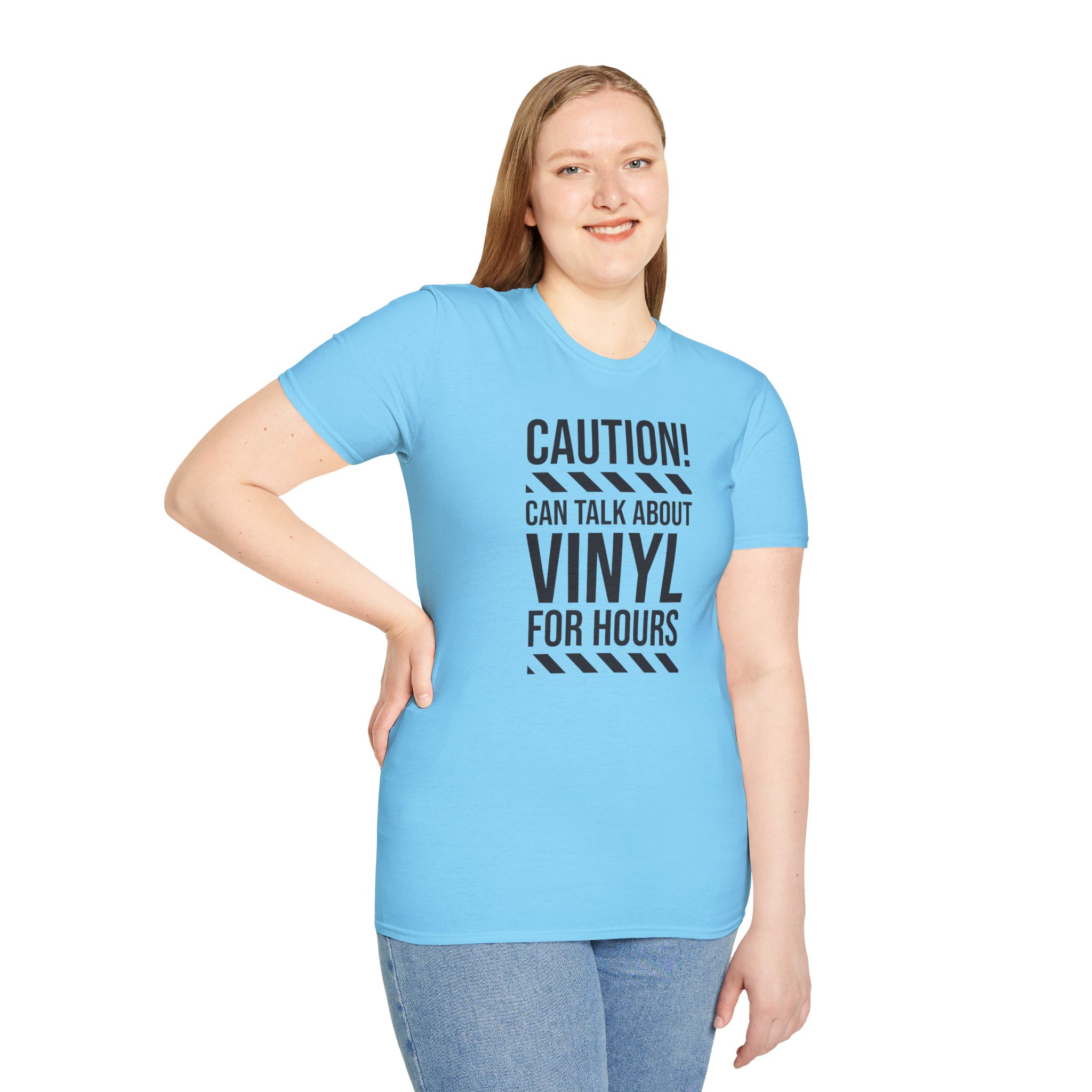 Vinyl Lover T-Shirt — "Caution! Can Talk About Vinyl For Hours" Music Tee - Image 83