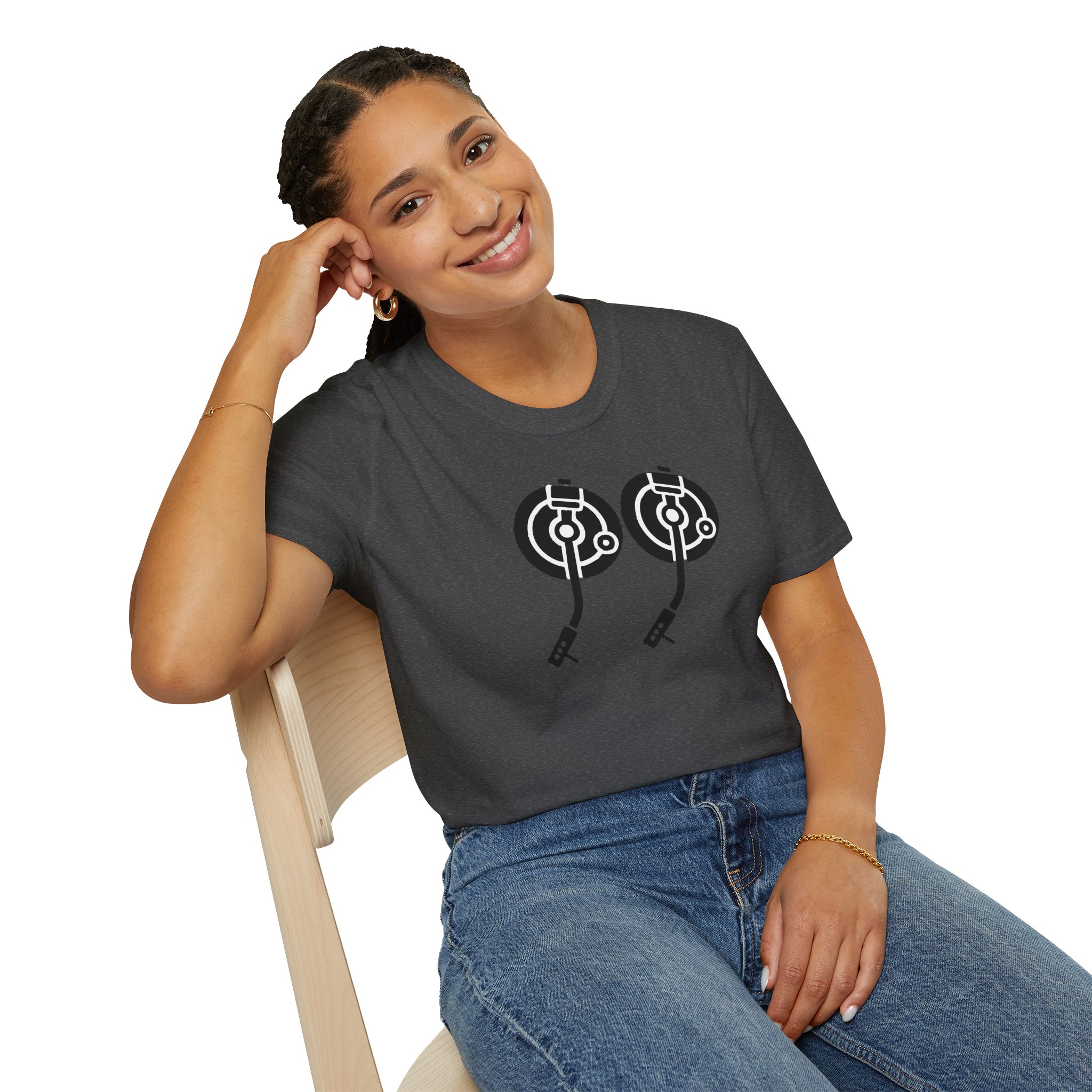 Record Player Turntable Tee — Retro DJ Vinyl Graphic T-Shirt - Image 118