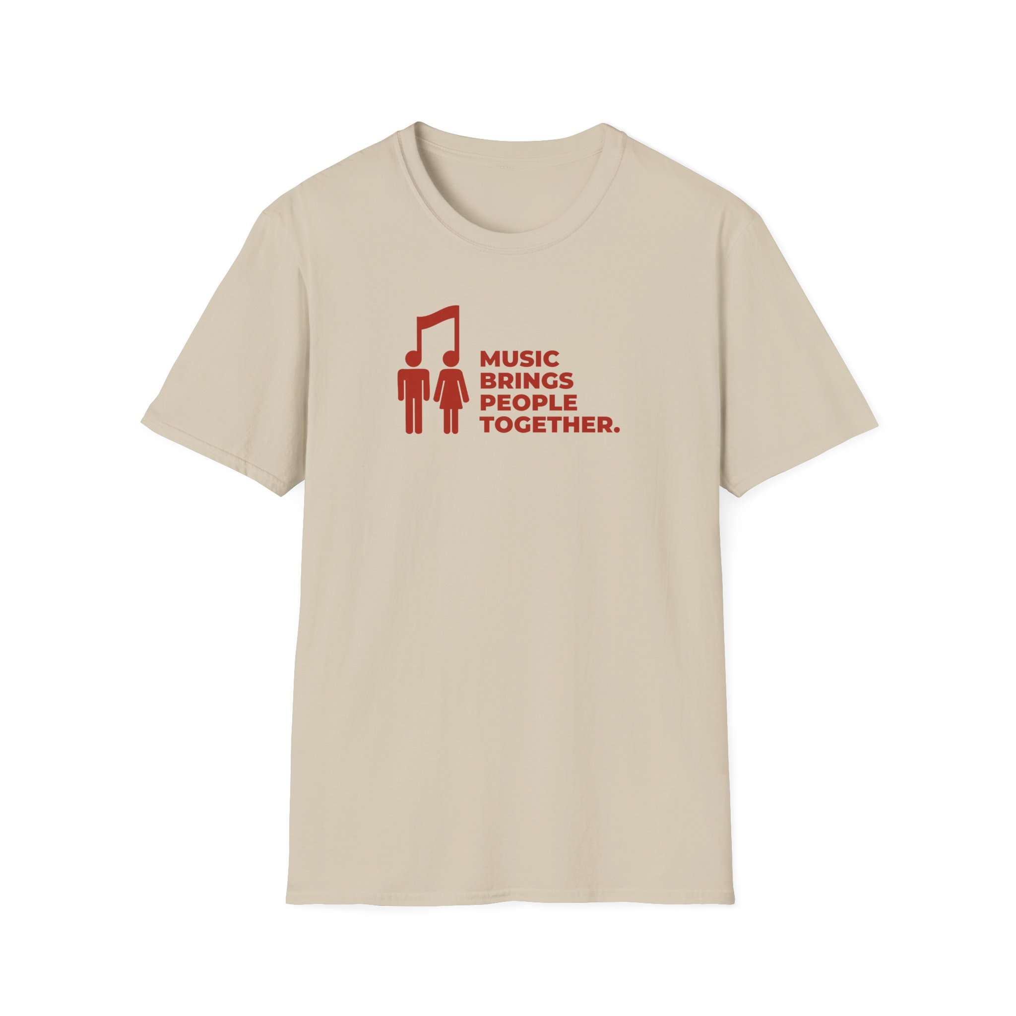 Music Brings People Together Unisex Softstyle T-Shirt - Image 9