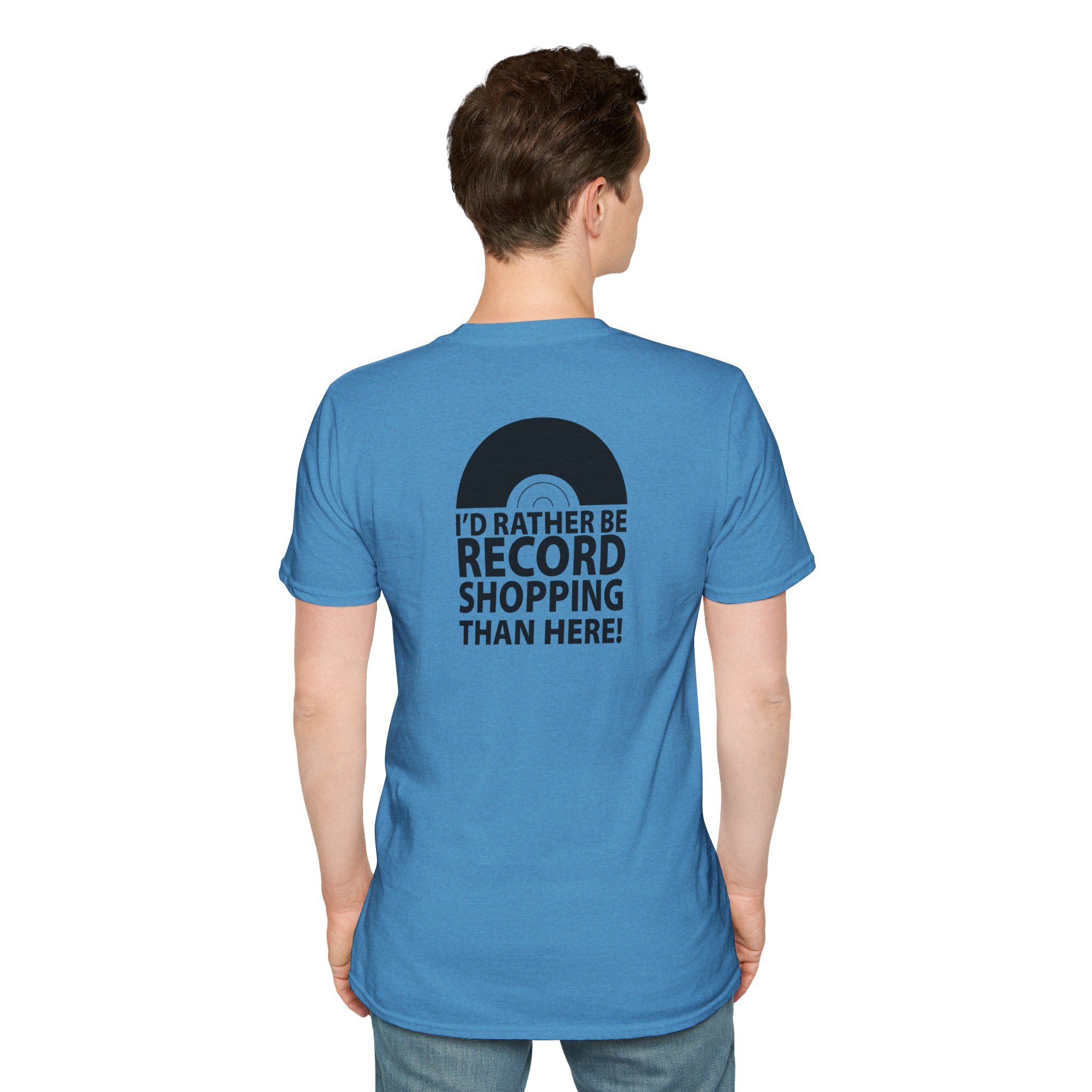Record Shopping T‑Shirt — “I’d Rather Be Record Shopping Than Here!” Vinyl Lover Tee - Image 66