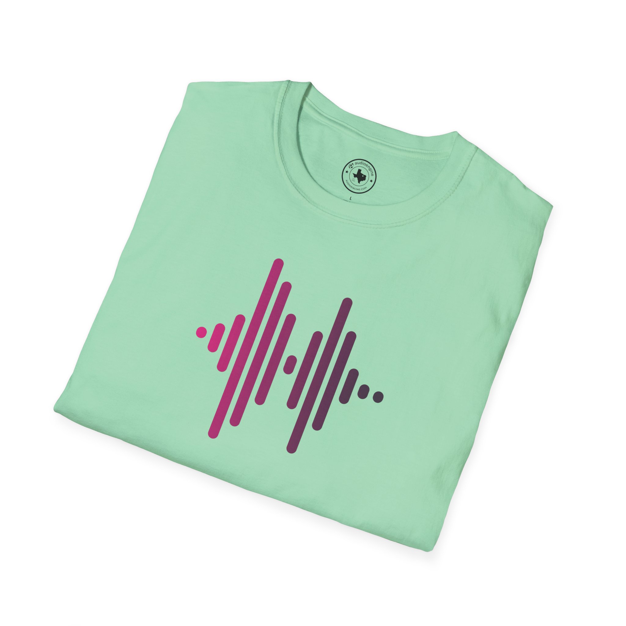 Audio Waveform Graphic Tee — Gradient Soundwave T-Shirt - Image 100