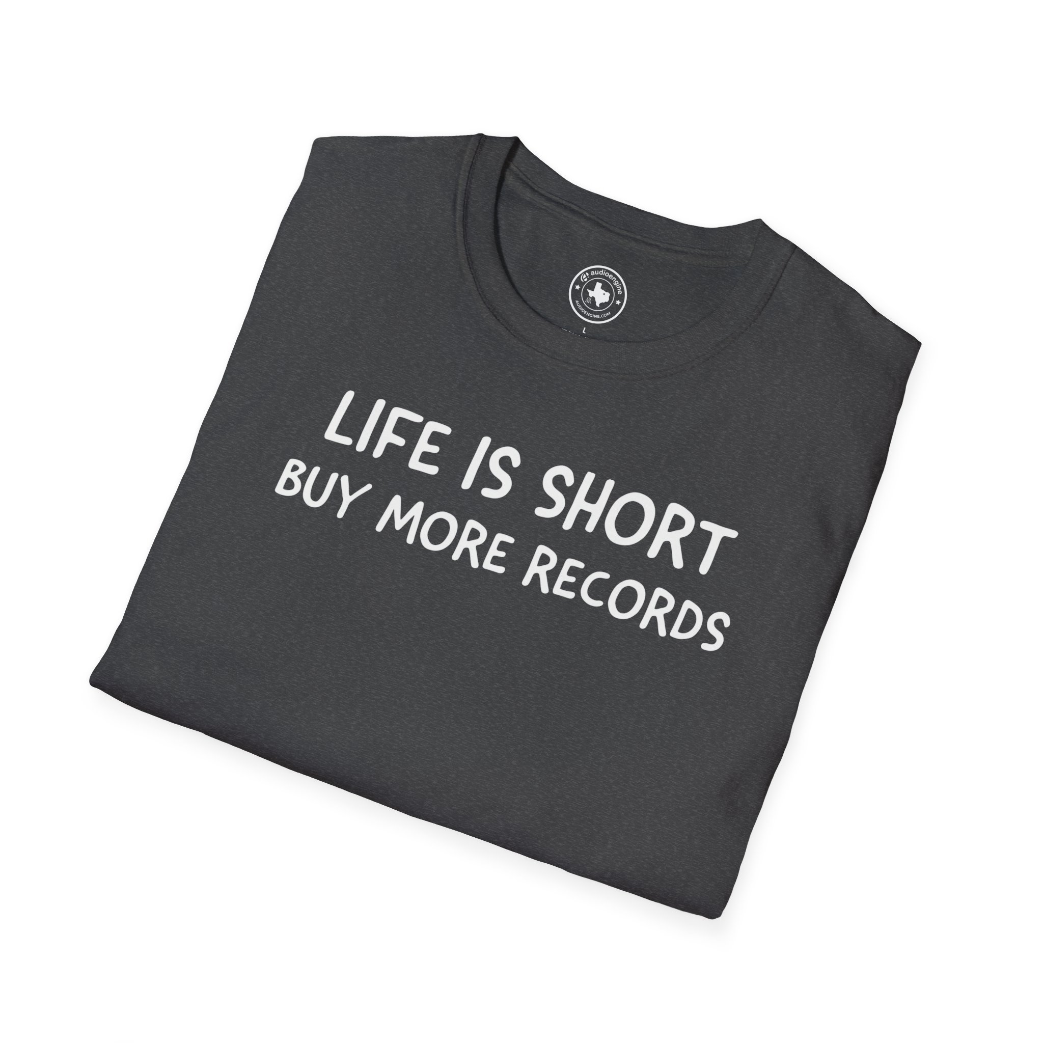 Life Is Short Buy More Records T-Shirt — Vinyl Lover Tee - Image 52