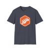 Orange Bass Guitar Badge T-Shirt — Retro Musician Tee for Bass Players - Thumbnail Image 100