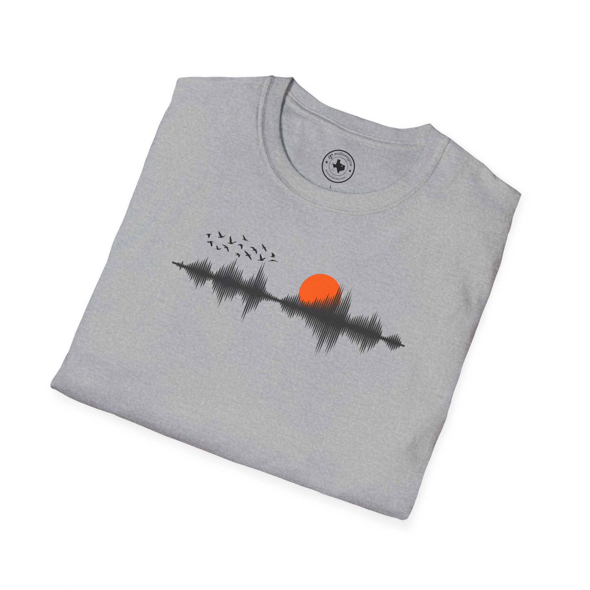 Sunset Soundwave T-Shirt — Minimal Nature Waveform Tee - Image 36