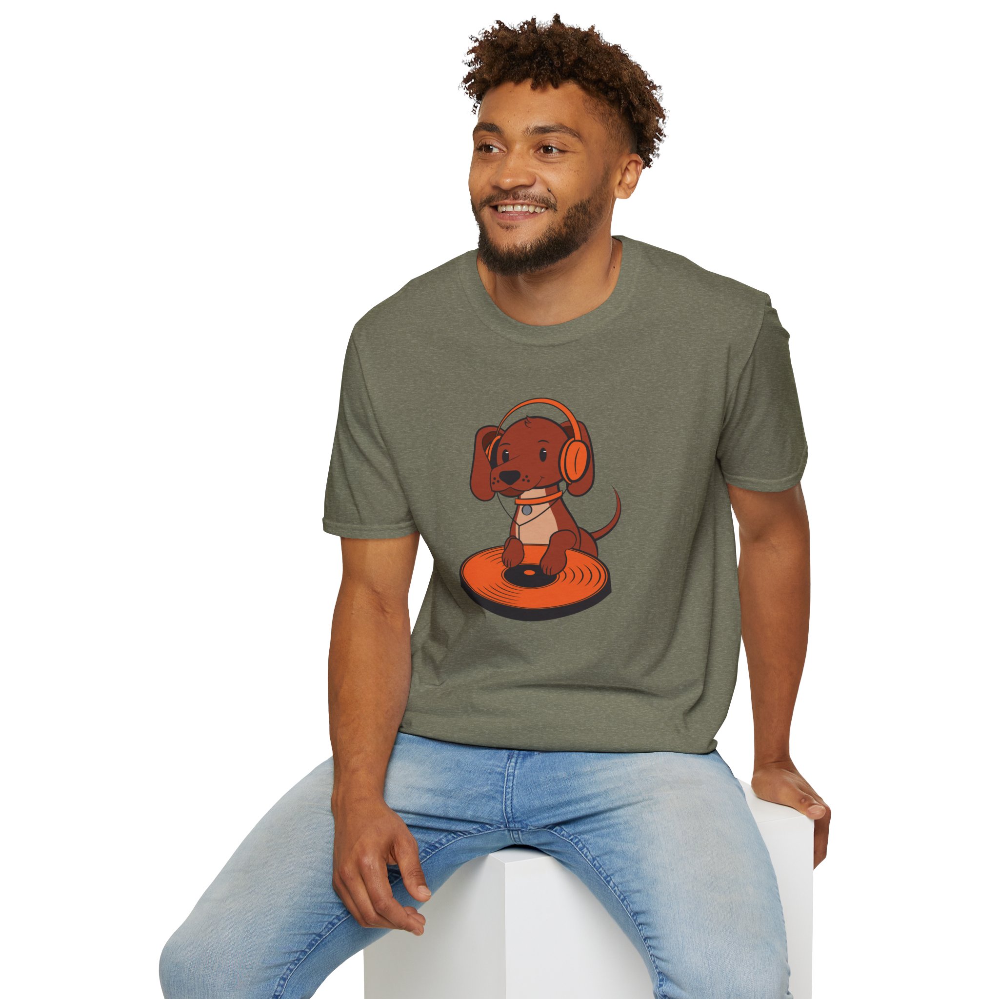 DJ Dachshund Tee — Cute Dog with Headphones Graphic T-Shirt - Image 10