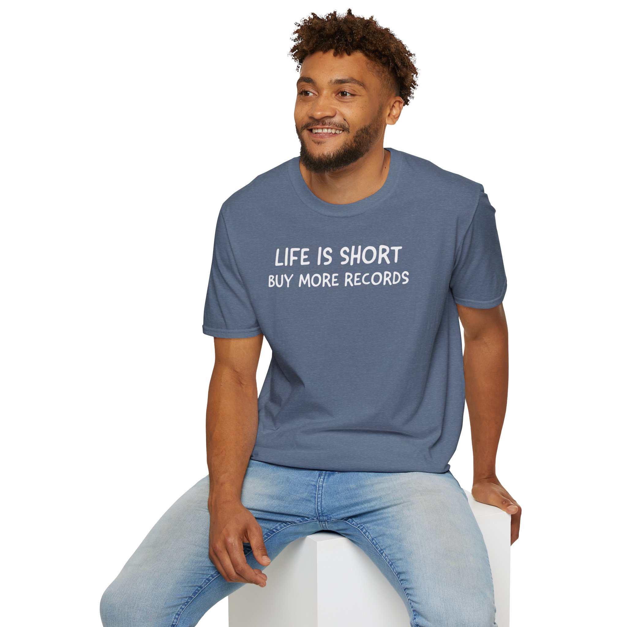 Life Is Short Buy More Records T-Shirt — Vinyl Lover Tee - Image 64