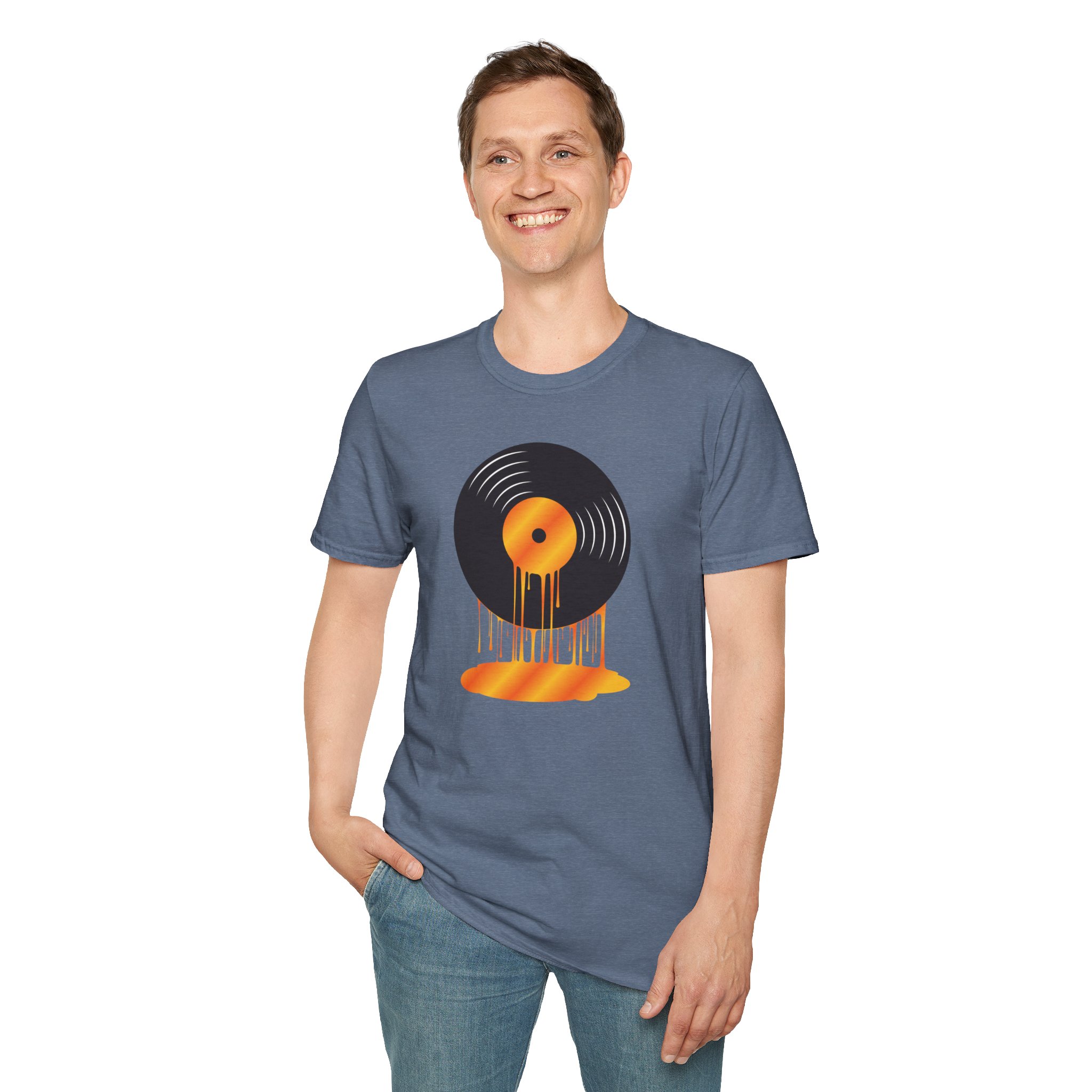 Melting Vinyl Record T-Shirt – Retro Music Tee - Image 96
