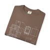 Blueprint Camera Unisex T-Shirt, Casual Wear, Artist Gift, Photography Tee, Unique Apparel, Comfortable Style - Thumbnail Image 3