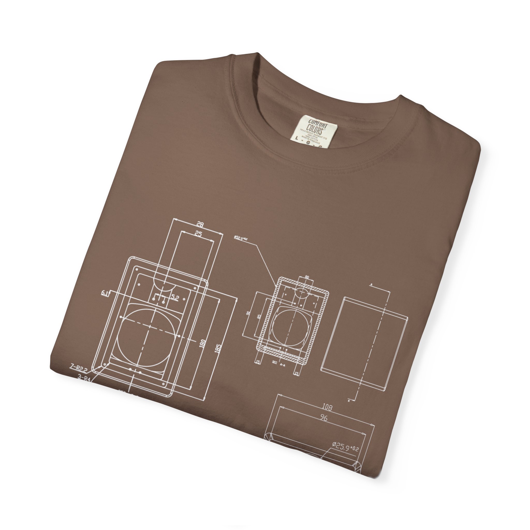 Blueprint Camera Unisex T-Shirt, Casual Wear, Artist Gift, Photography Tee, Unique Apparel, Comfortable Style - Image 3