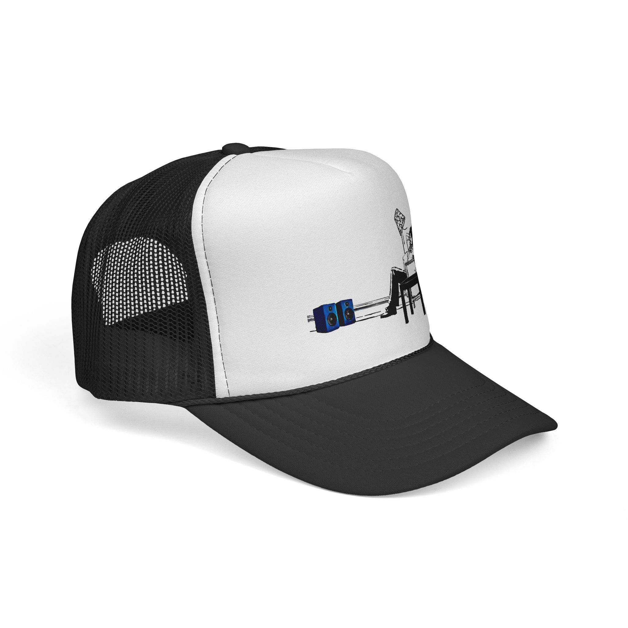 Gym Lover Trucker Cap with Workout Design - Image 17