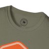 Orange Bass Guitar Badge T-Shirt — Retro Musician Tee for Bass Players - Thumbnail Image 4