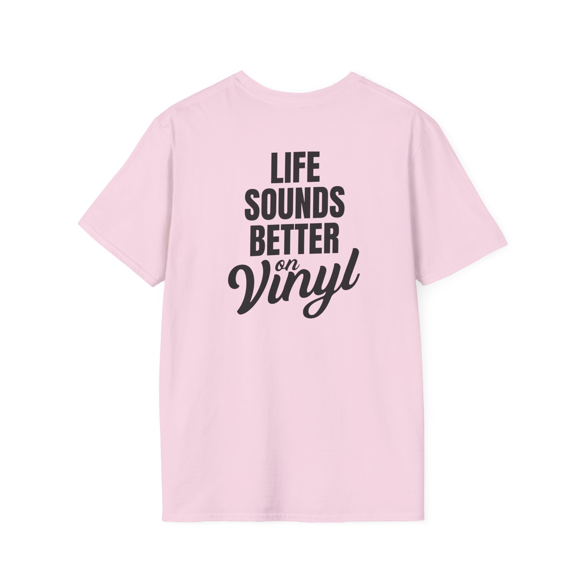 Vinyl Lover Unisex Softstyle T-Shirt - Life Sounds Better on Vinyl - Image 52