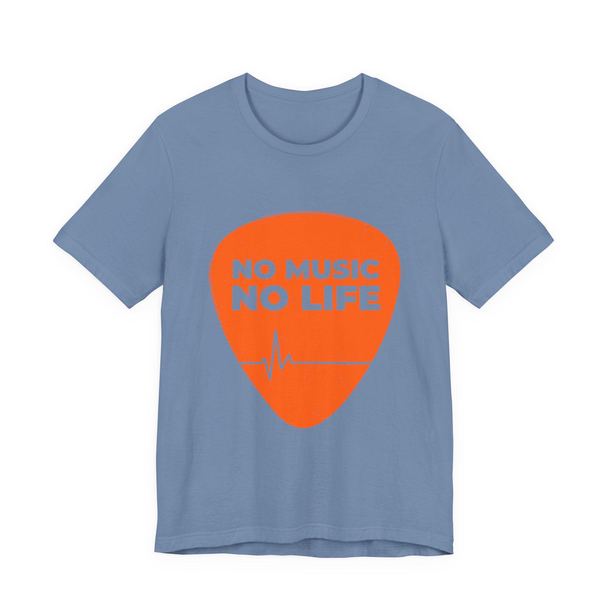 Music Lover's Short Sleeve Tee, "No Music No Life" Shirt, Gift for Musicians, Concert T-Shirt, Casual Music Apparel - Image 3