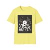 Vinyl Record Lover T-Shirt - "Vinyl Sounds Better" Unisex Softstyle Tee - Thumbnail Image 1