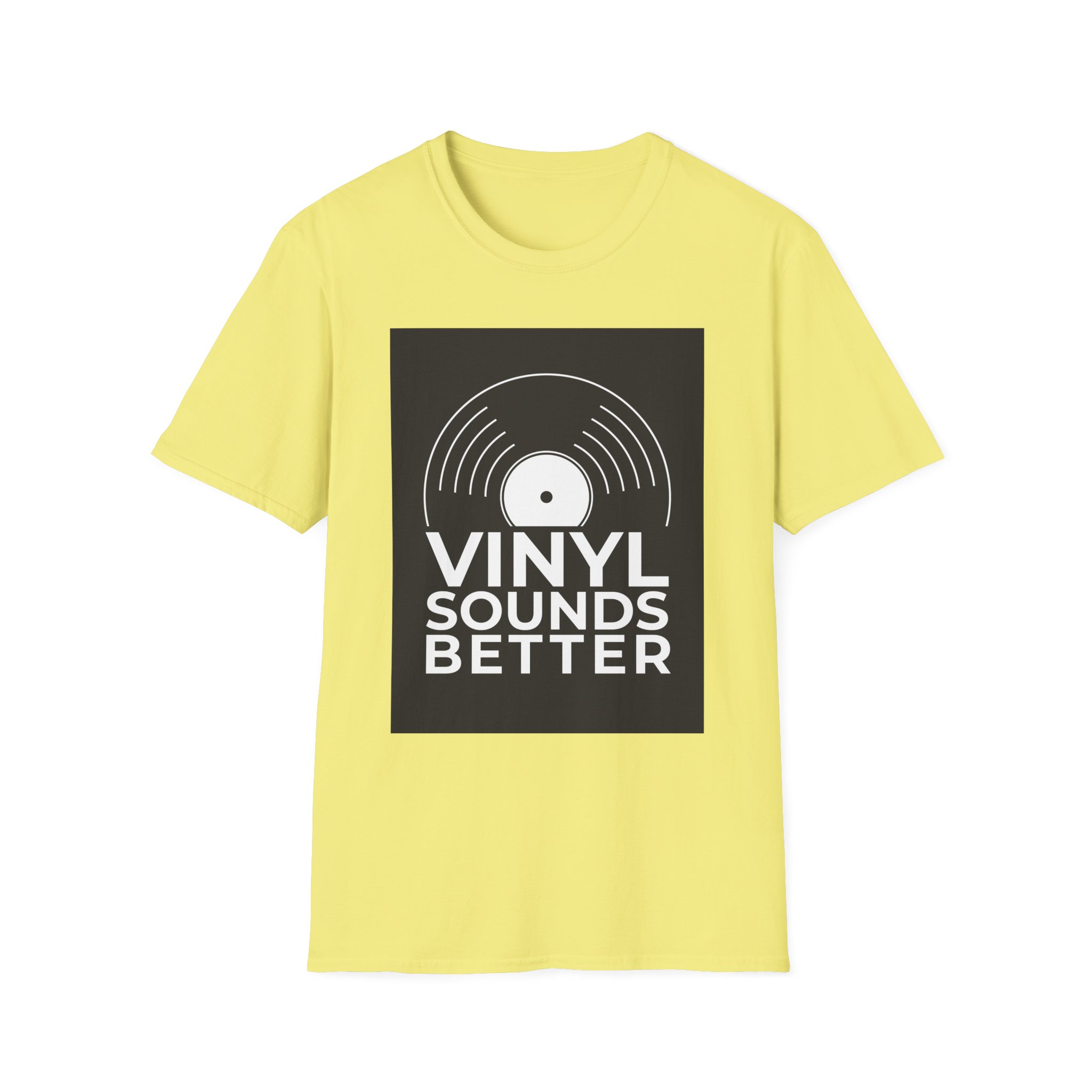 Vinyl Record Lover T-Shirt - "Vinyl Sounds Better" Unisex Softstyle Tee - Image 1