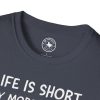 Life Is Short Buy More Records T-Shirt — Vinyl Lover Tee - Thumbnail Image 75