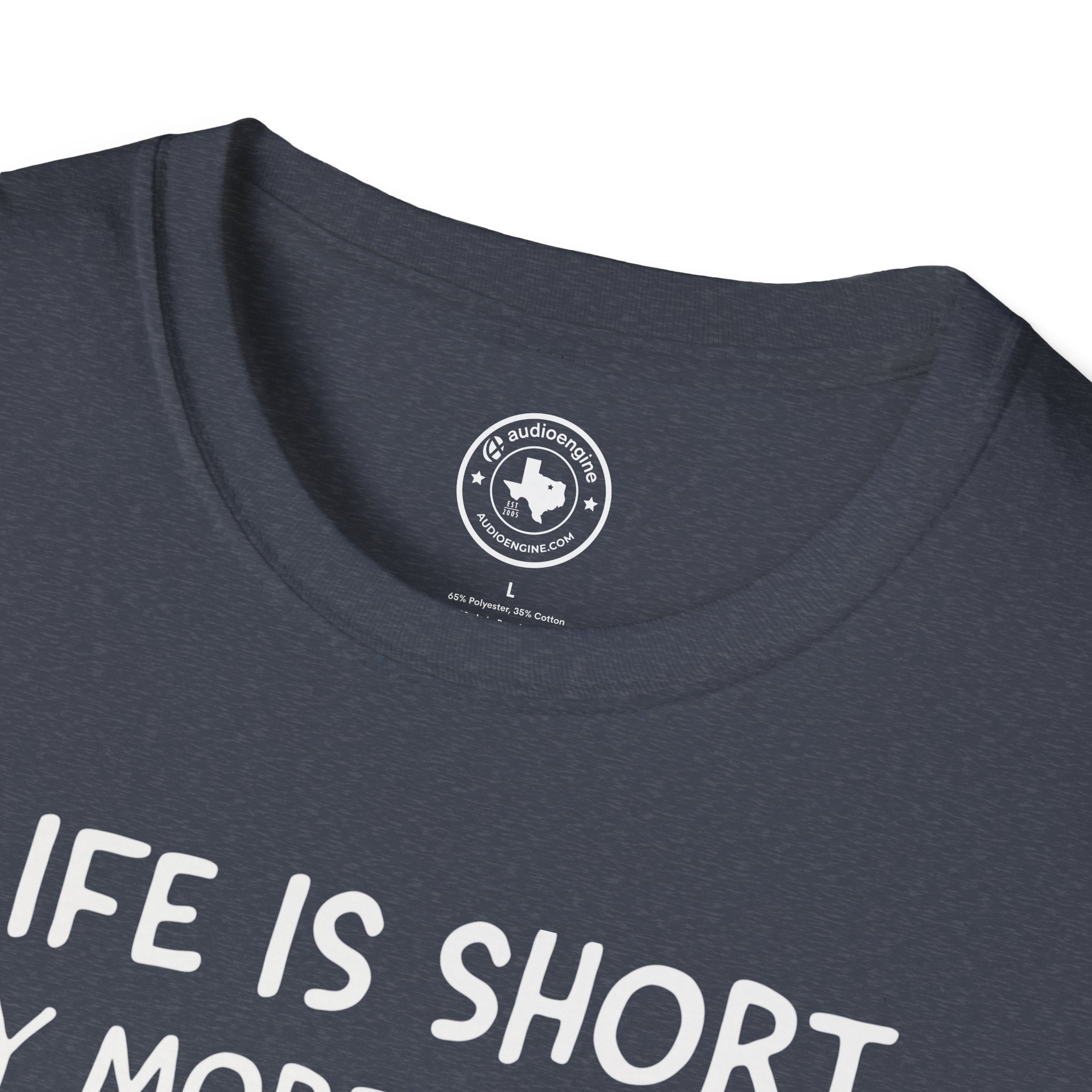 Life Is Short Buy More Records T-Shirt — Vinyl Lover Tee - Image 75