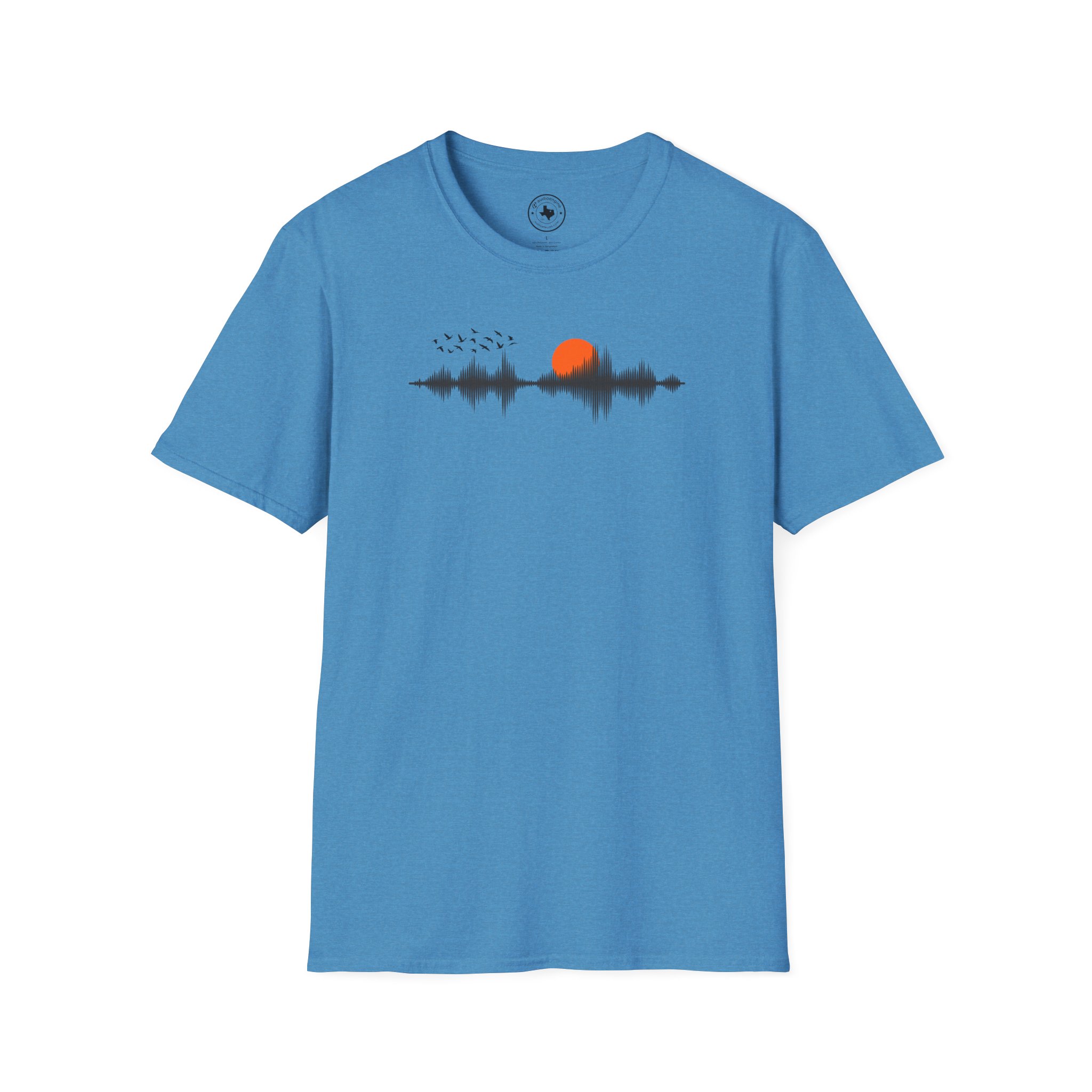 Sunset Soundwave T-Shirt — Minimal Nature Waveform Tee - Image 2