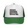 Music Vibe Trucker Cap - "Music Sounds Better With Me" - Thumbnail Image 1