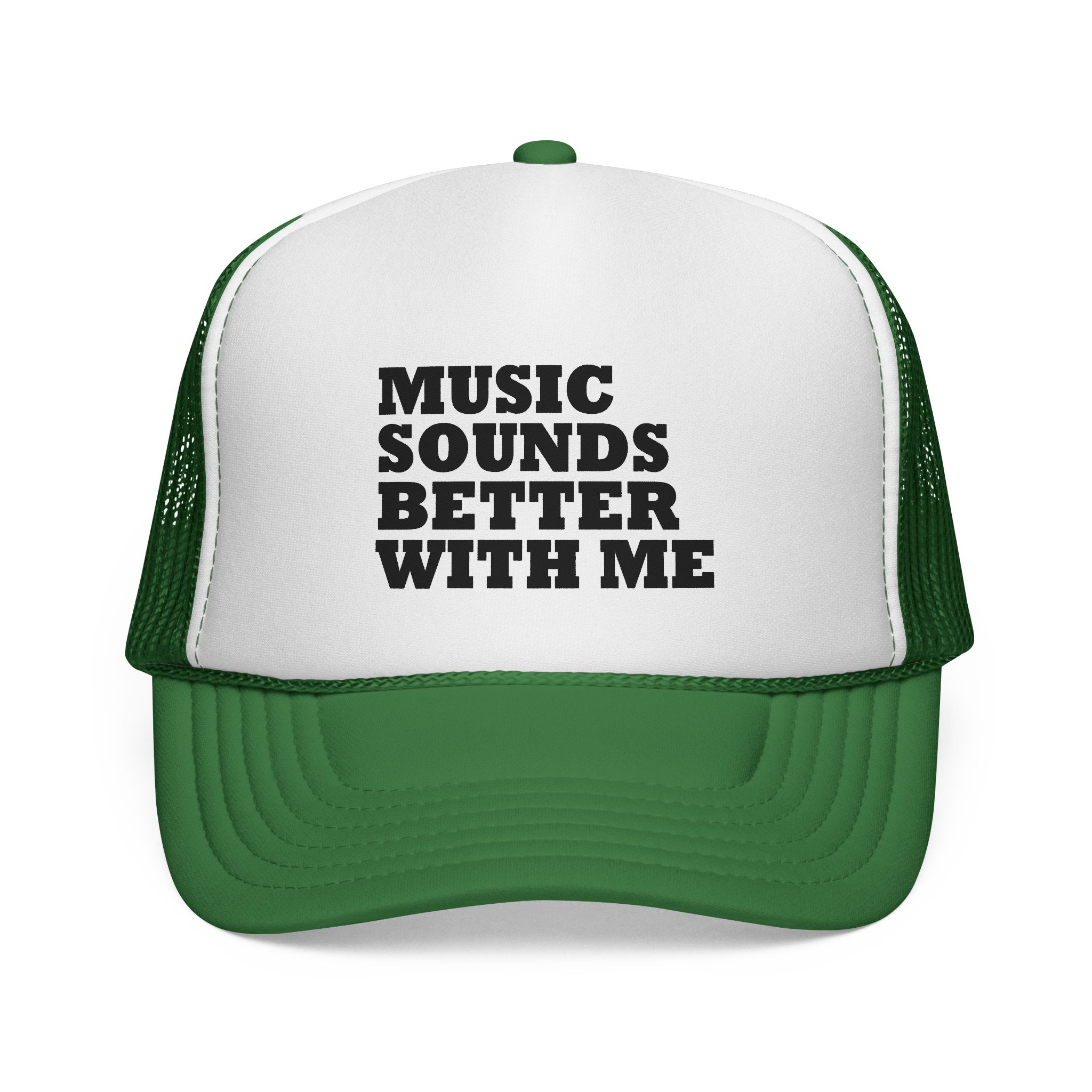 Music Vibe Trucker Cap - "Music Sounds Better With Me" - Image 1