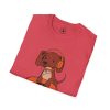 DJ Dachshund Tee — Cute Dog with Headphones Graphic T-Shirt - Thumbnail Image 134