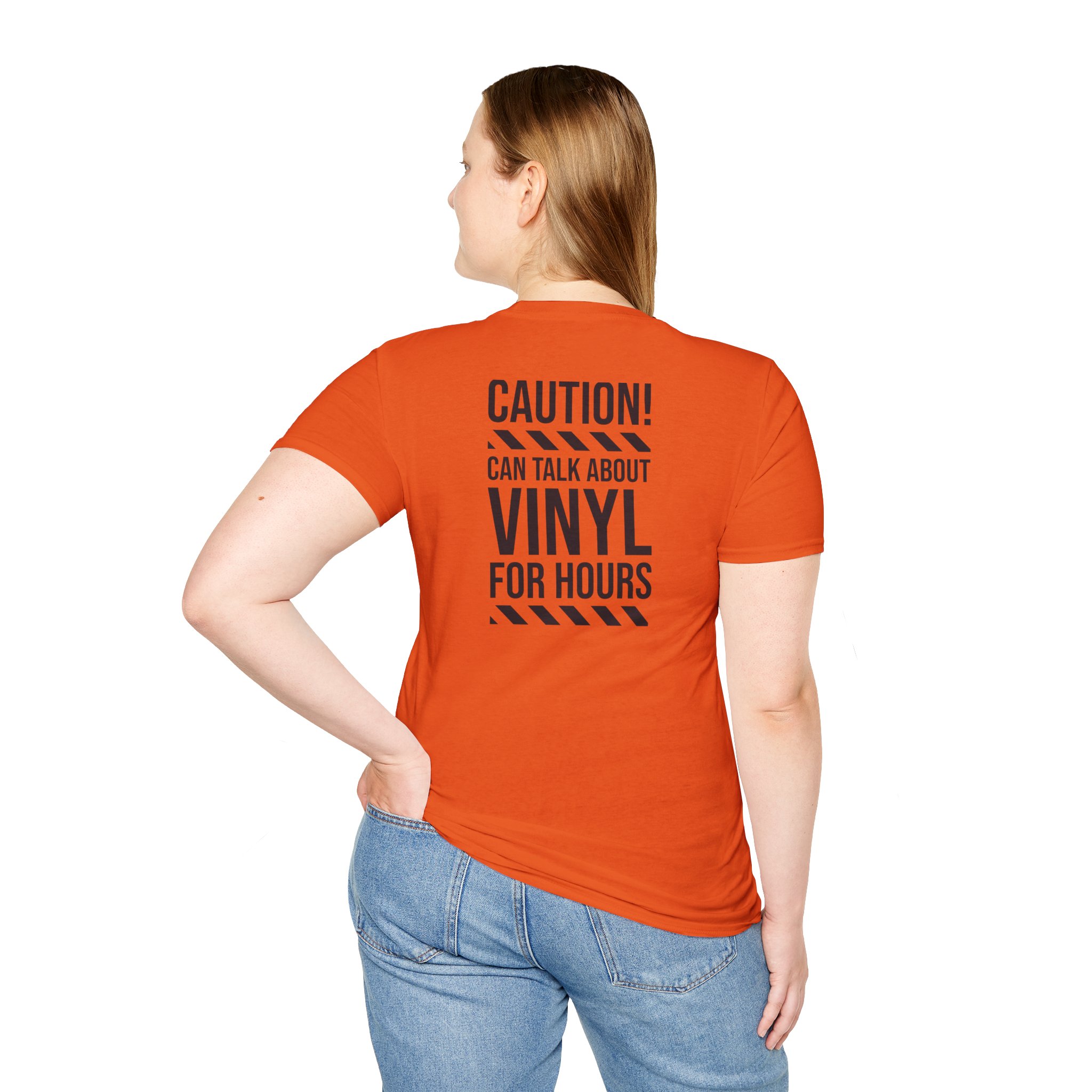 Vinyl Lover T-Shirt — "Caution! Can Talk About Vinyl For Hours" Graphic Tee - Image 29