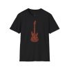 Electric Guitar Graphic T-Shirt — Red Psychedelic Music Tee - Thumbnail Image 28