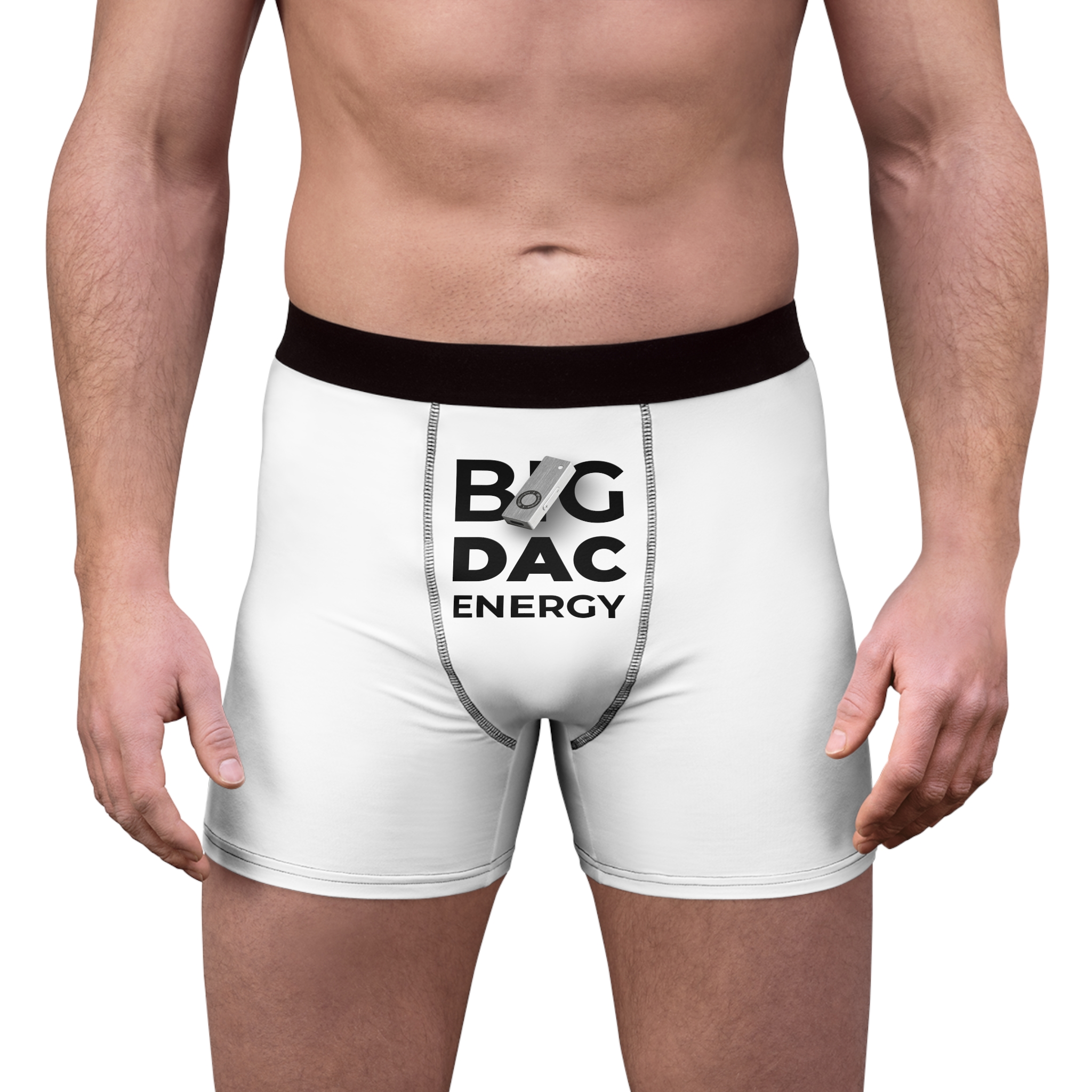 Men's Boxer Briefs with 'BIG DAC ENERGY' Design, Funny Underwear for Gifts, Comfortable Cotton Boxers, Unique Men's Fashion, Fun Loungewear - Image 3