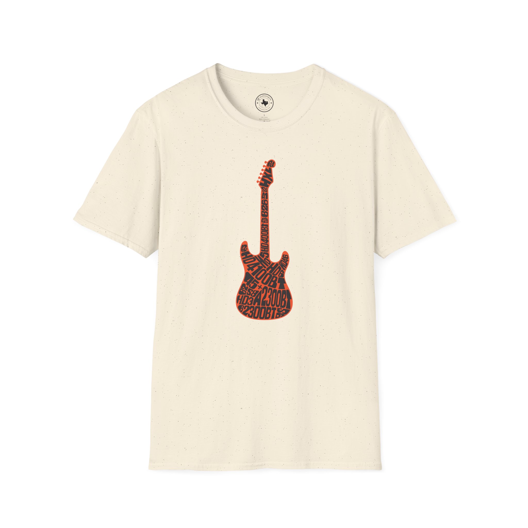 Electric Guitar Graphic T-Shirt — Red Psychedelic Music Tee - Image 55