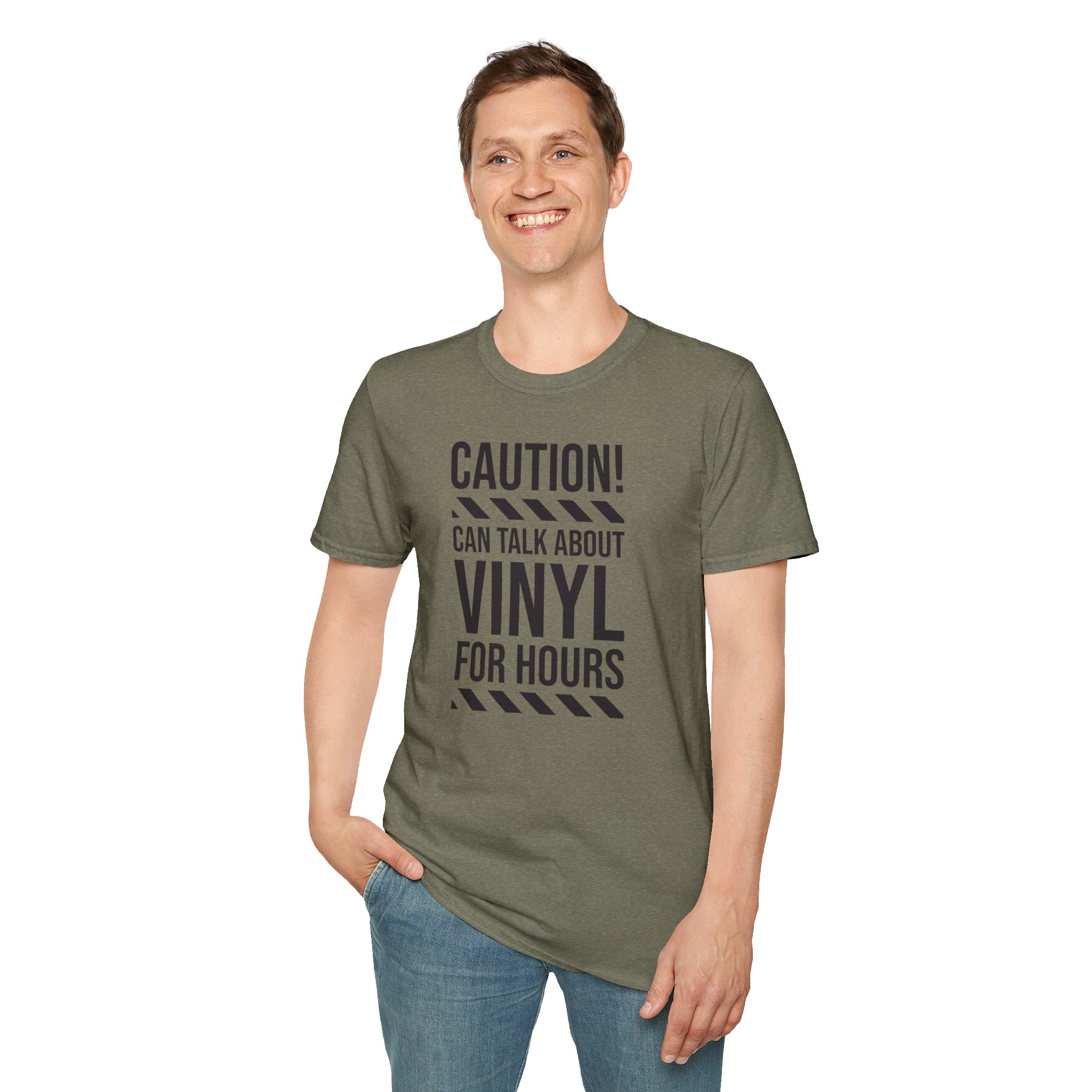 Vinyl Lover T-Shirt — "Caution! Can Talk About Vinyl For Hours" Music Tee - Image 54