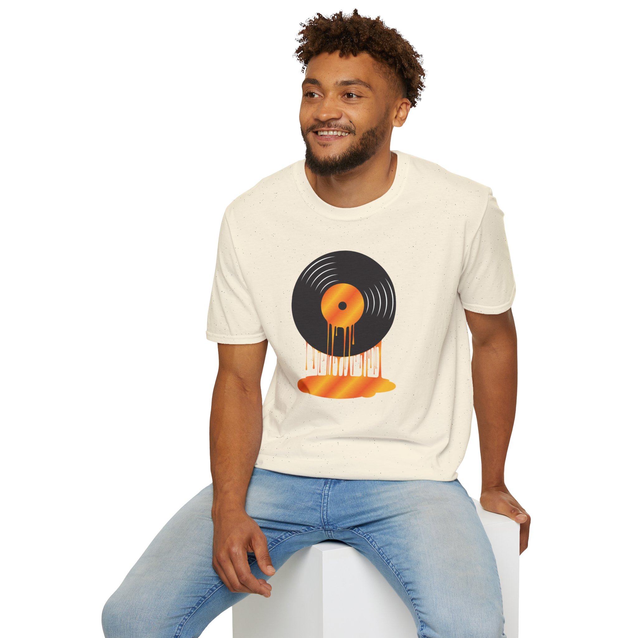 Melting Vinyl Record T-Shirt – Retro Music Tee - Image 34